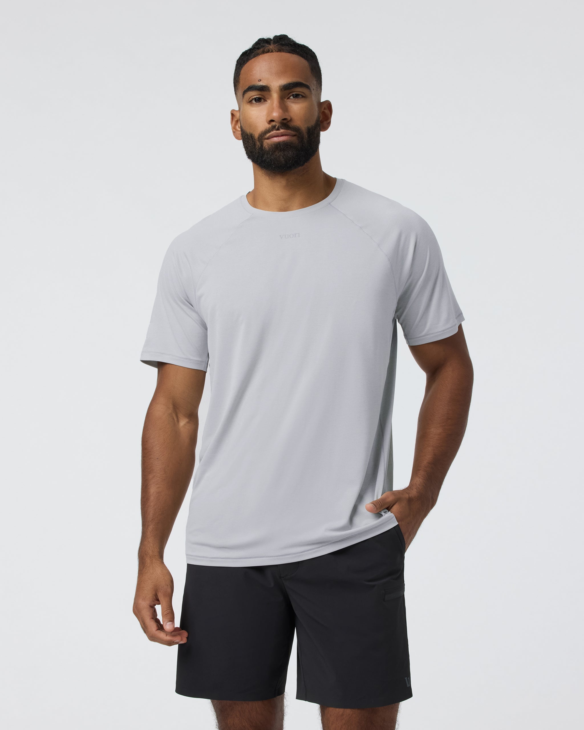 Short Sleeve Precept Tech Tee | Sky Grey