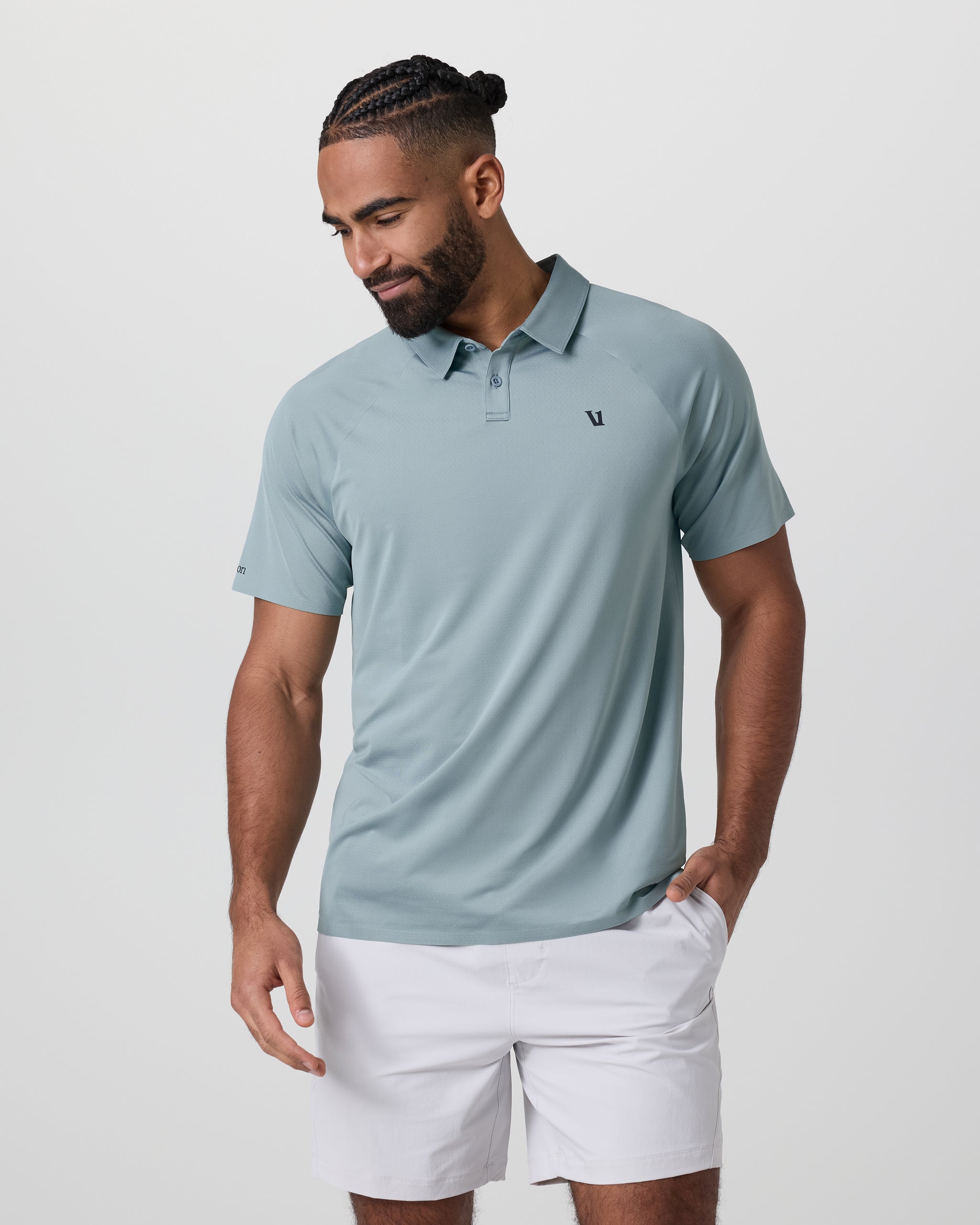 Short Sleeve Viewpoint Polo | Mist - Image 4