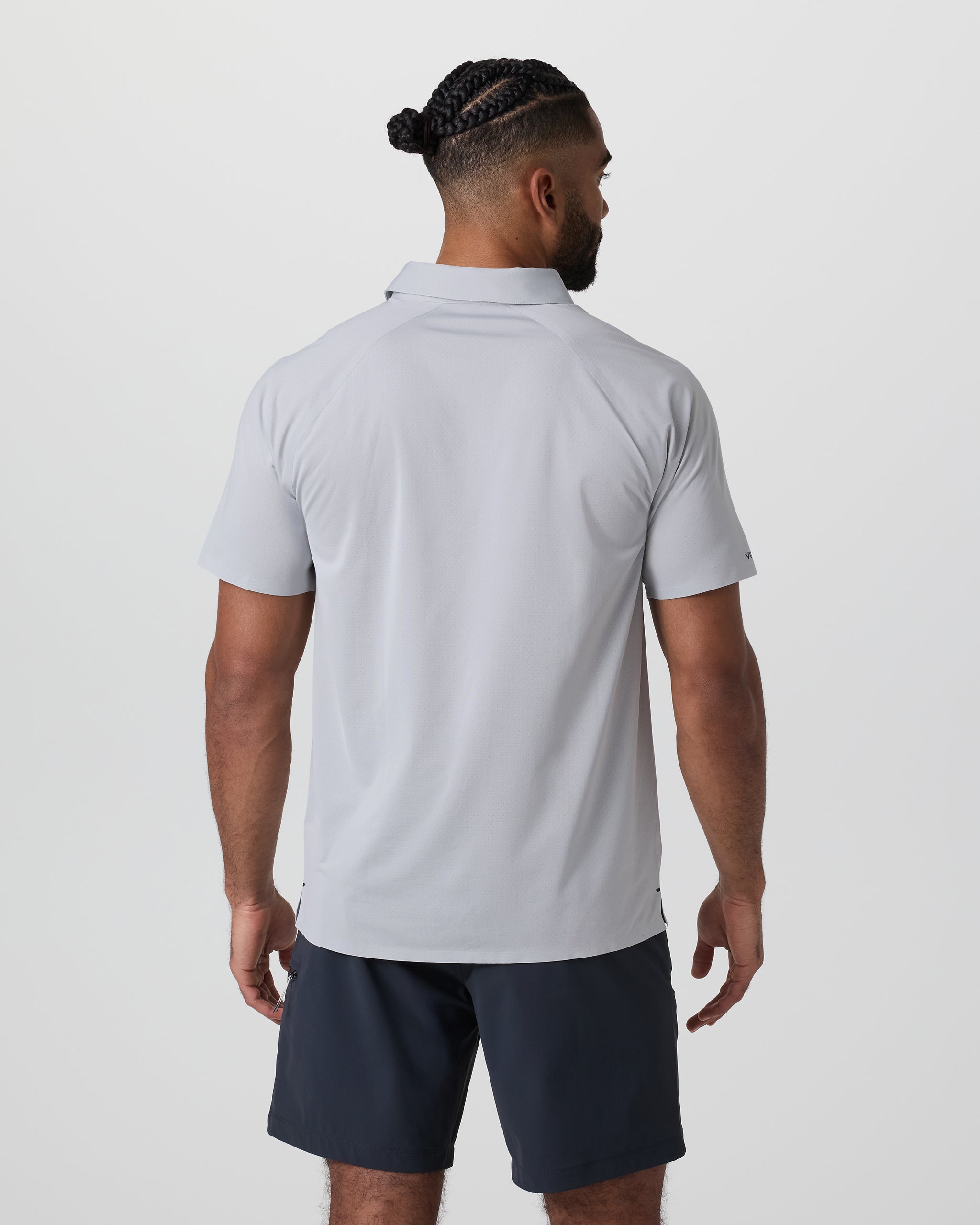 Short Sleeve Viewpoint Polo | Sky Grey - Image 2
