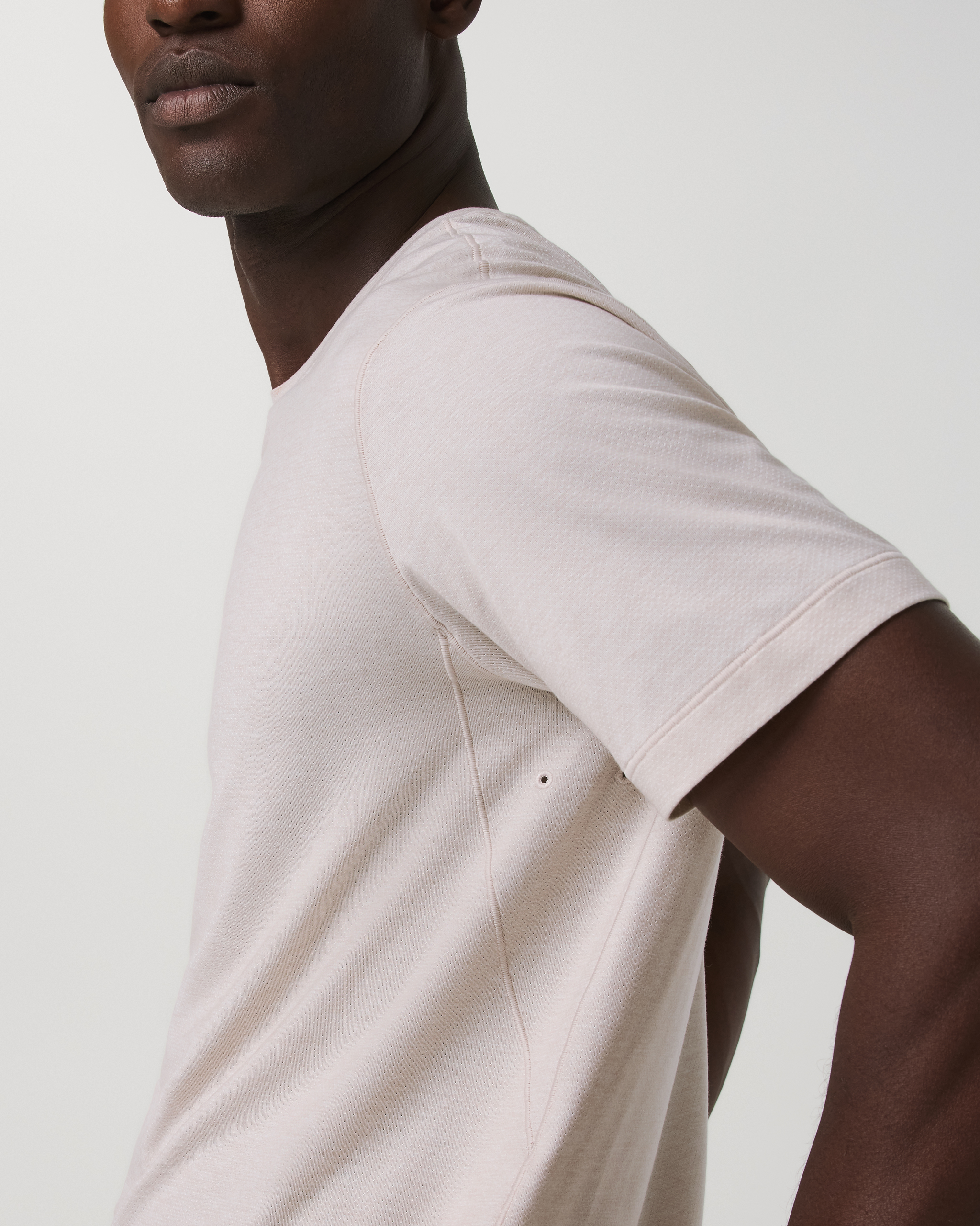 Short Sleeve Everyday Tee | Oatmeal Heather - Image 2