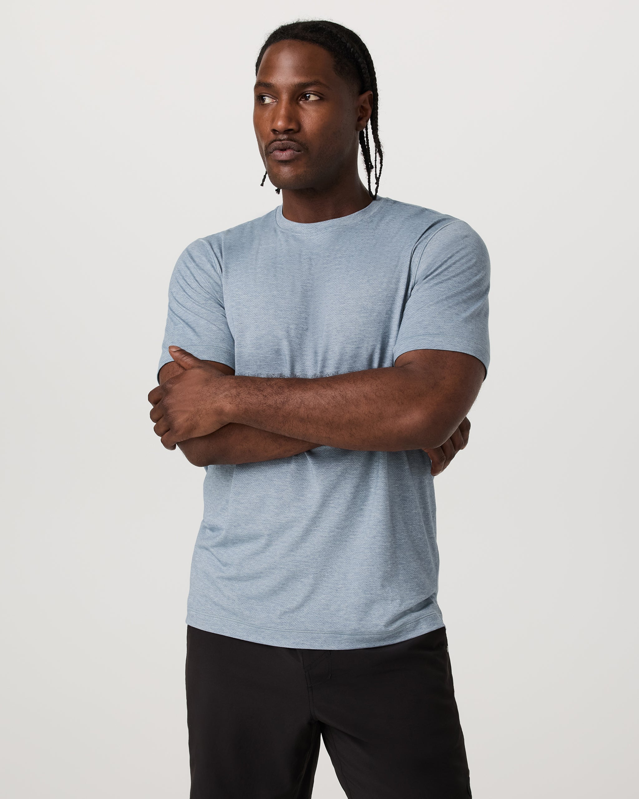 Short Sleeve Everyday Tee | Sea Glass Heather - Image 5