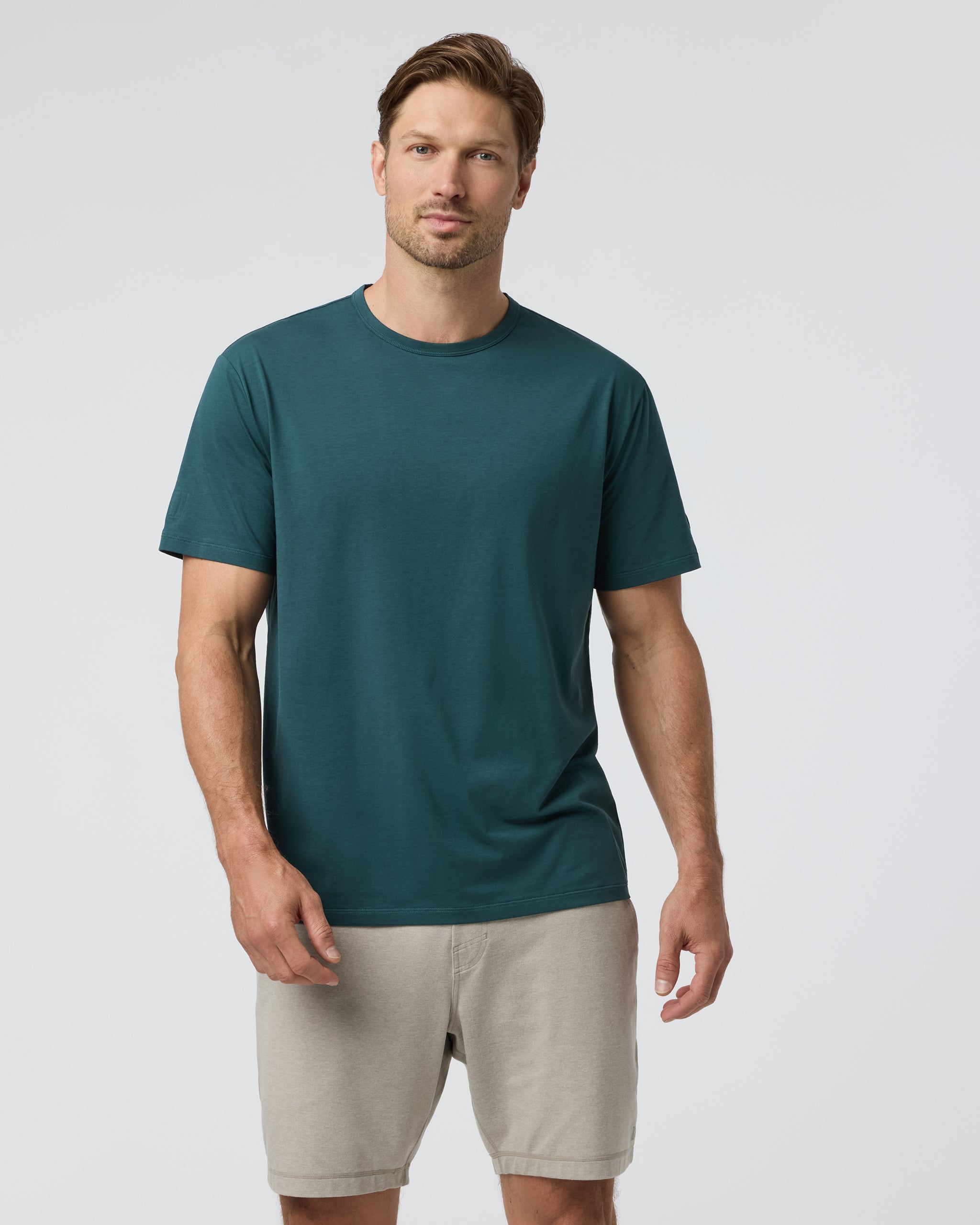 Short Sleeve Feather Tee - Relaxed Fit | Deep sea - Image 2