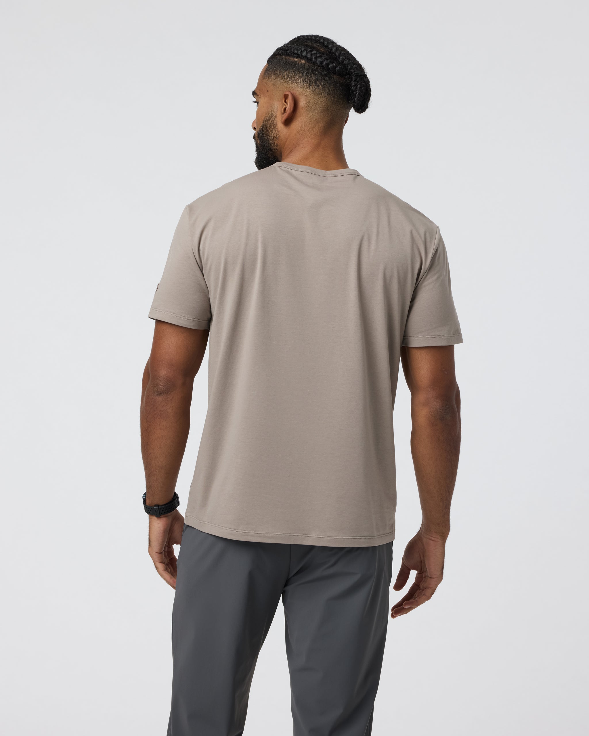 Short Sleeve Feather Tee - Relaxed Fit | Mocha - Image 3