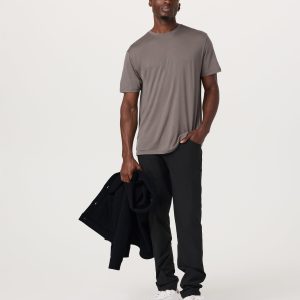Short Sleeve Merino Wool Tee | Smokey Taupe