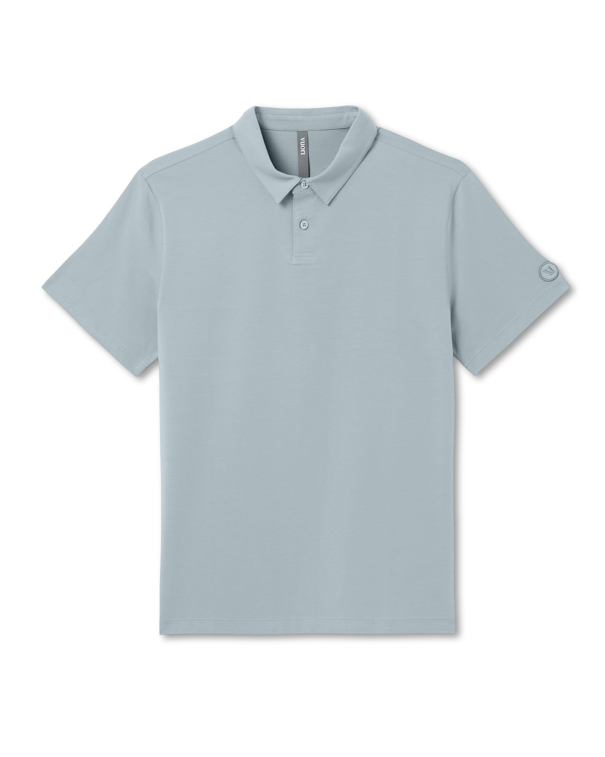 Short Sleeve Feather Polo | Raindrop - Image 6