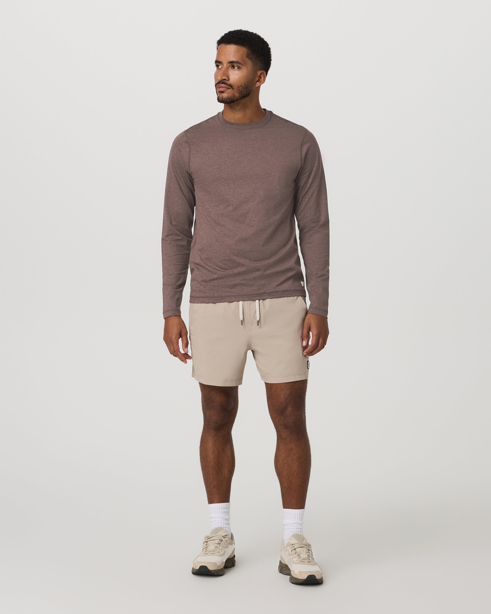 Long Sleeve Ponto Performance Tee | Elm Heather - Image 4