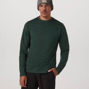 Long Sleeve Ponto Performance Tee | Evergreen Heather