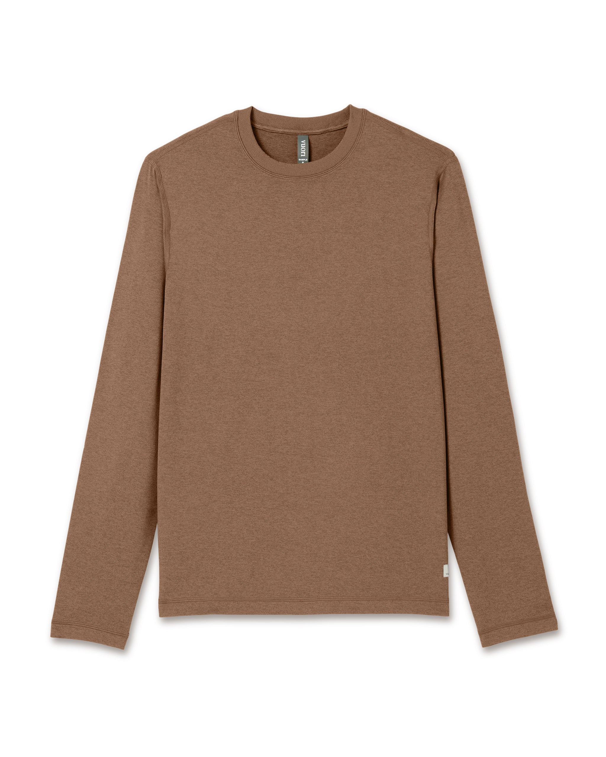 Long Sleeve Ponto Performance Tee | Pecan Heather - Image 4