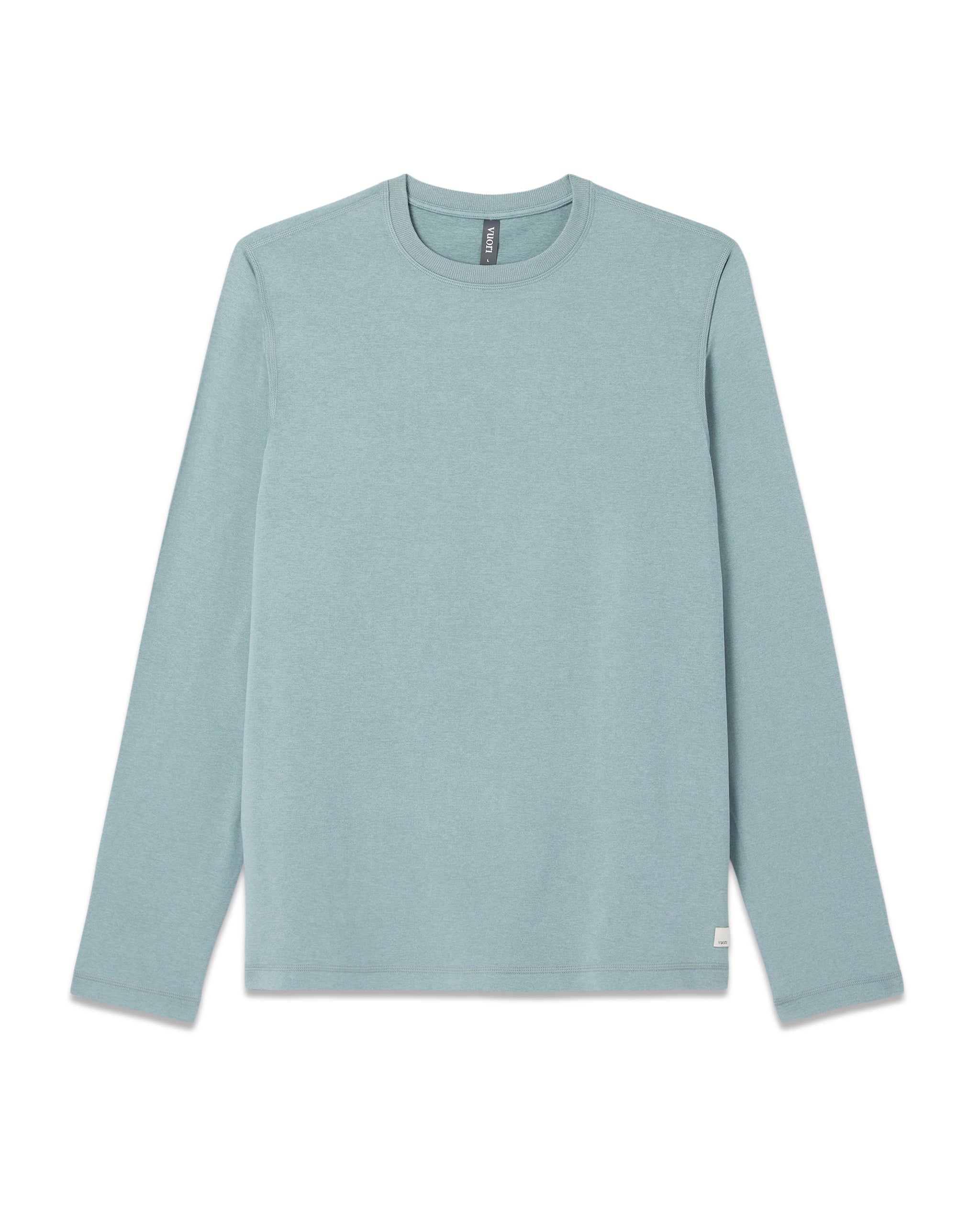 Long Sleeve Ponto Performance Tee | Misty Blue Heather - Image 6
