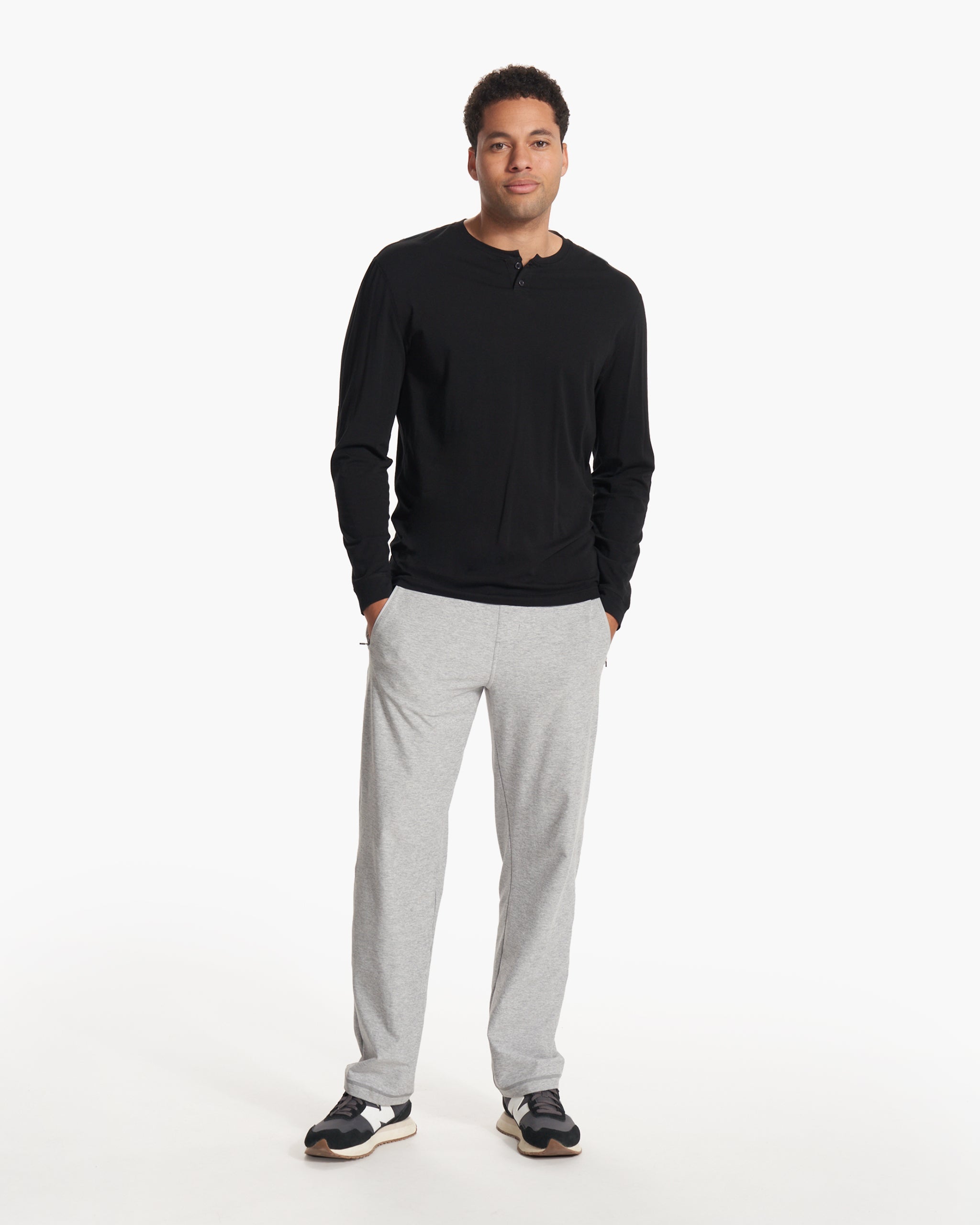 Long-Sleeve Ever Henley | Black - Image 5