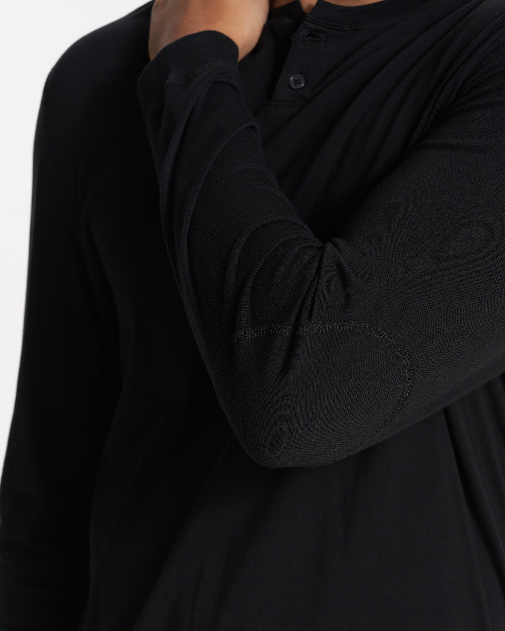 Long-Sleeve Ever Henley | Black - Image 6