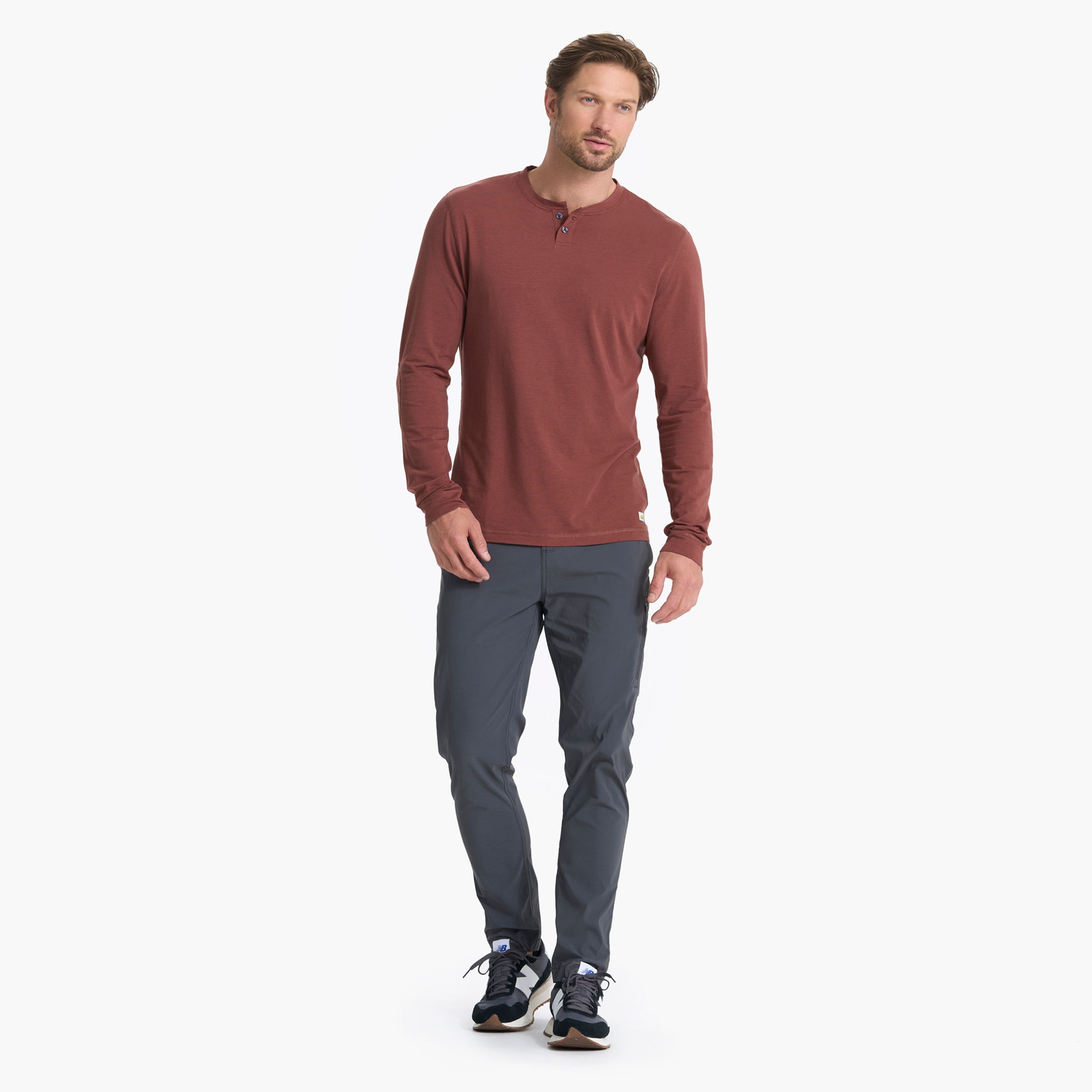 Long-Sleeve Ever Henley | Cedar - Image 5