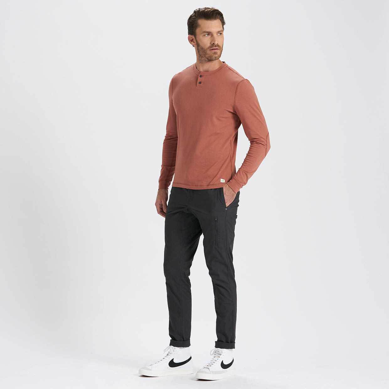 Long-Sleeve Ever Henley | Copper - Image 4