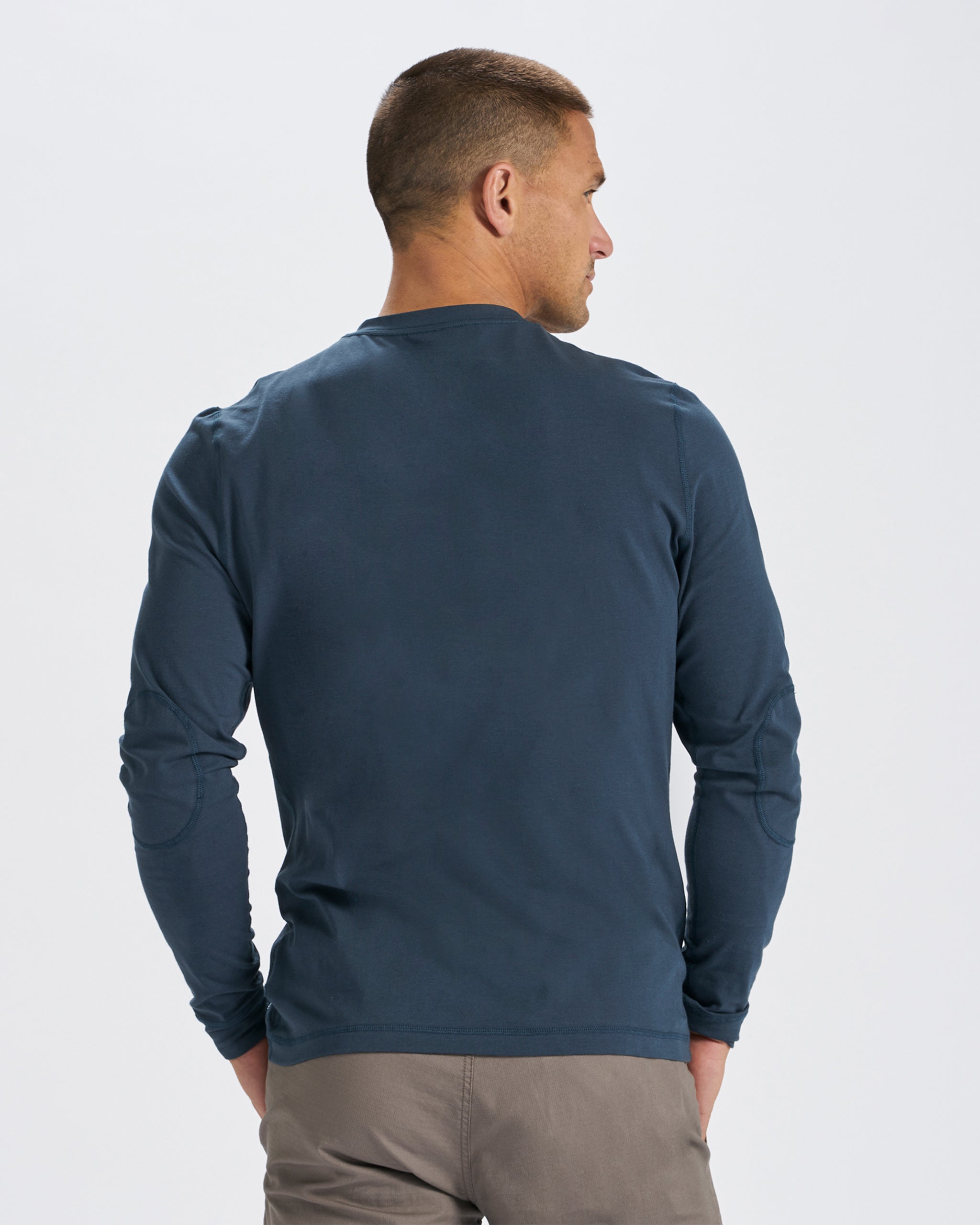 Long-Sleeve Ever Henley | Indigo - Image 2