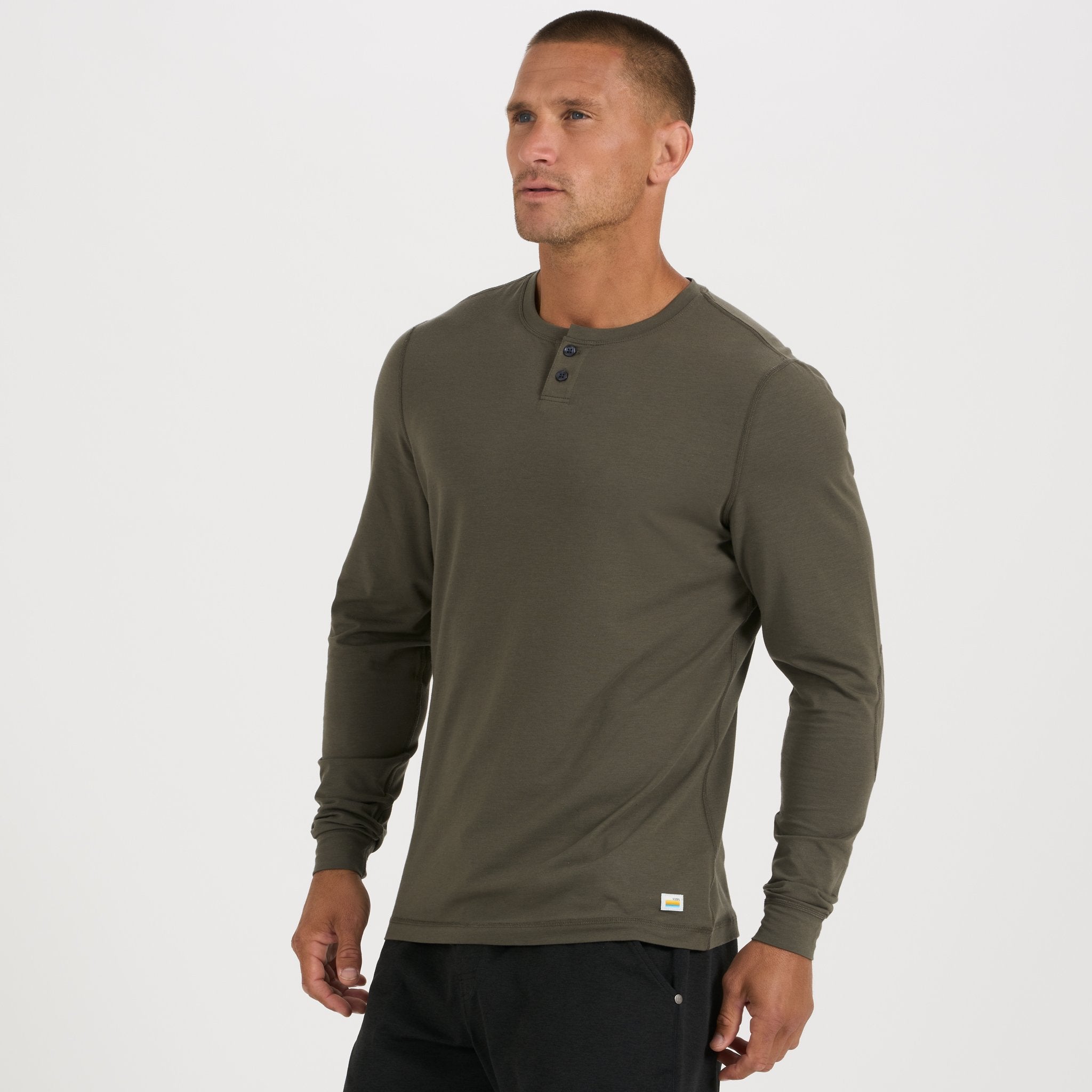 Long-Sleeve Ever Henley | Oregano - Image 5
