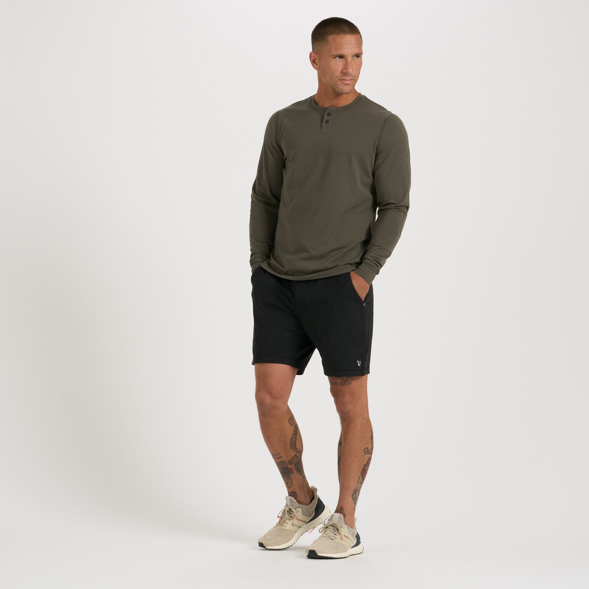 Long-Sleeve Ever Henley | Oregano - Image 3