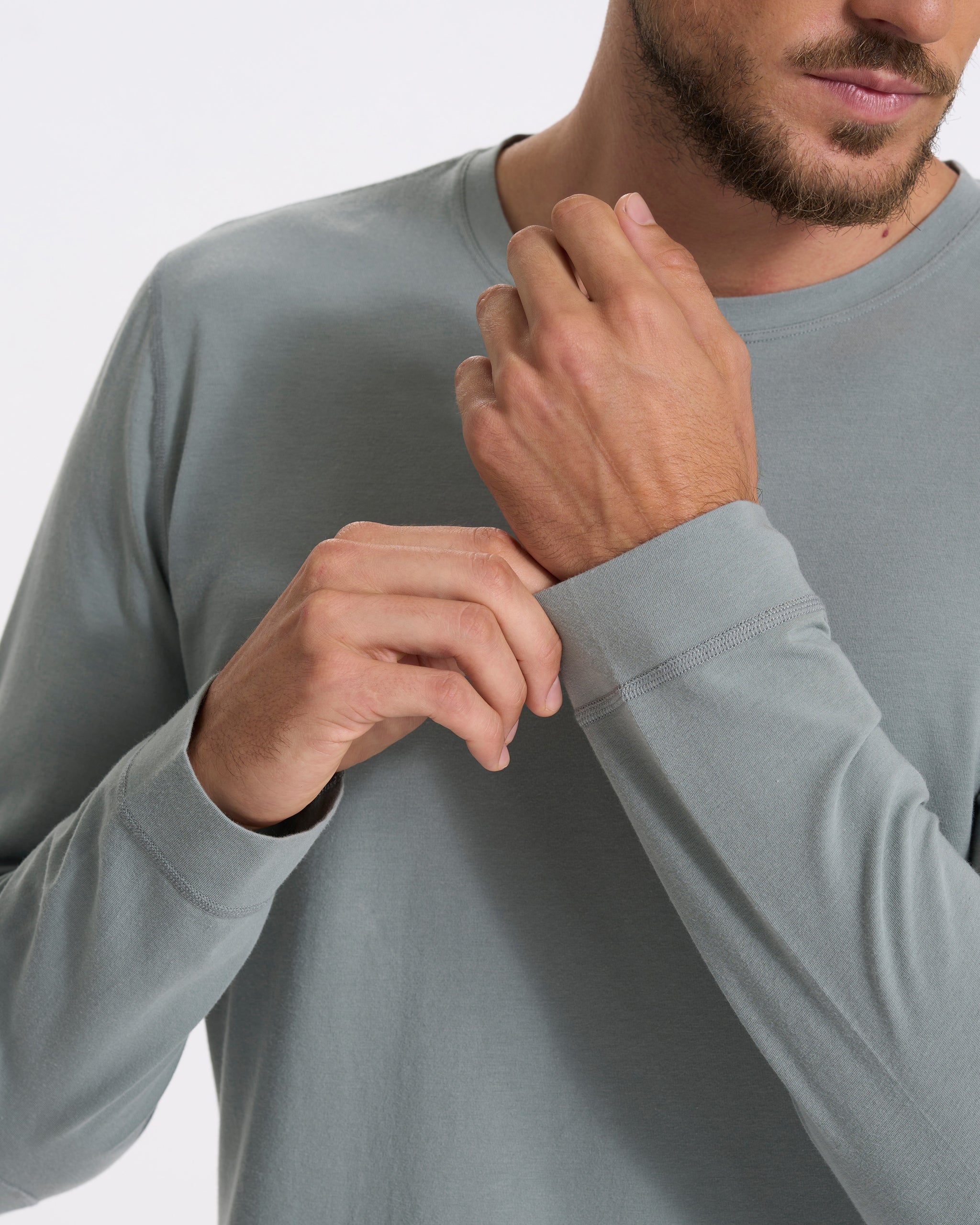 Long Sleeve Ever Henley | Stormy - Image 6