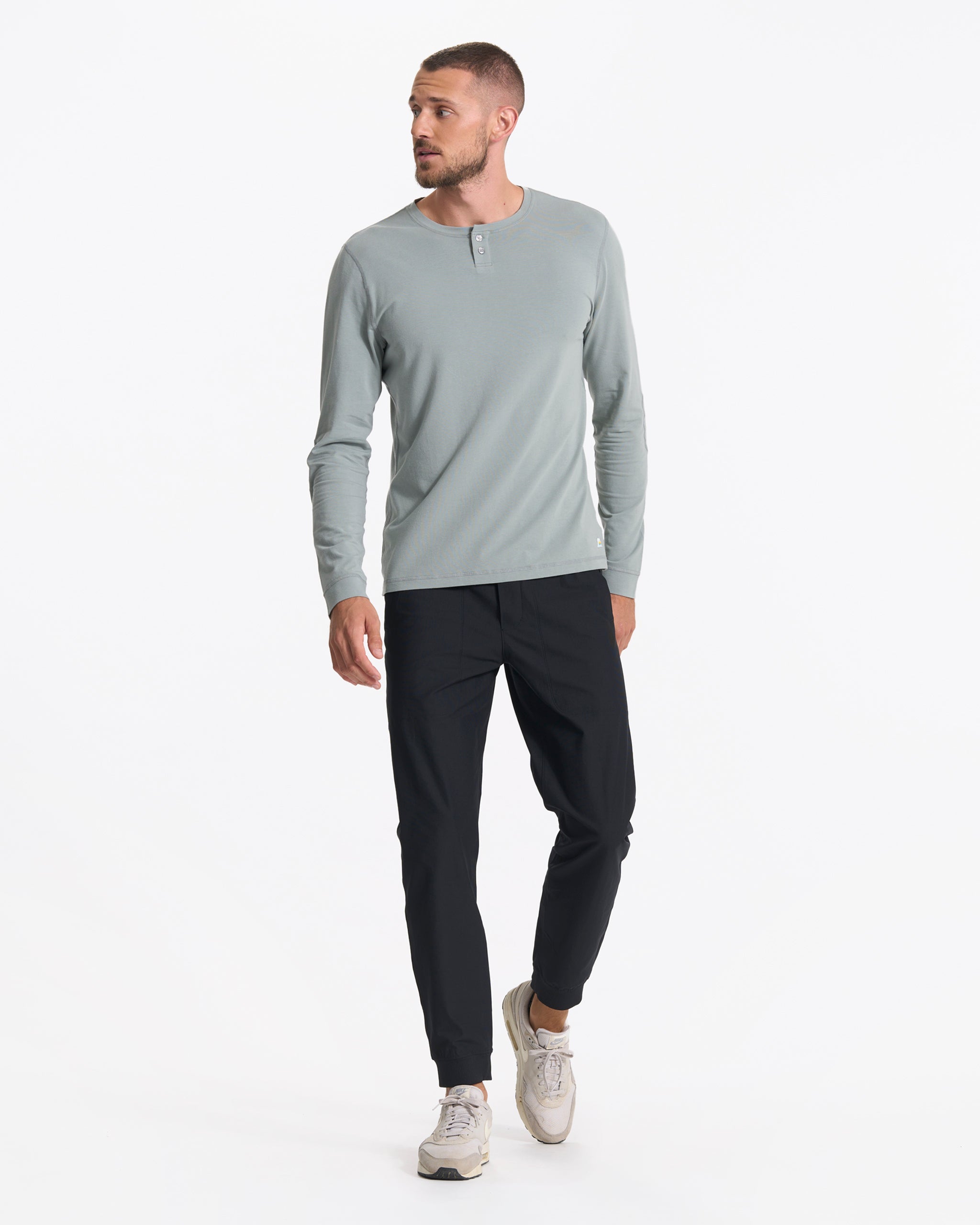 Long Sleeve Ever Henley | Stormy - Image 5