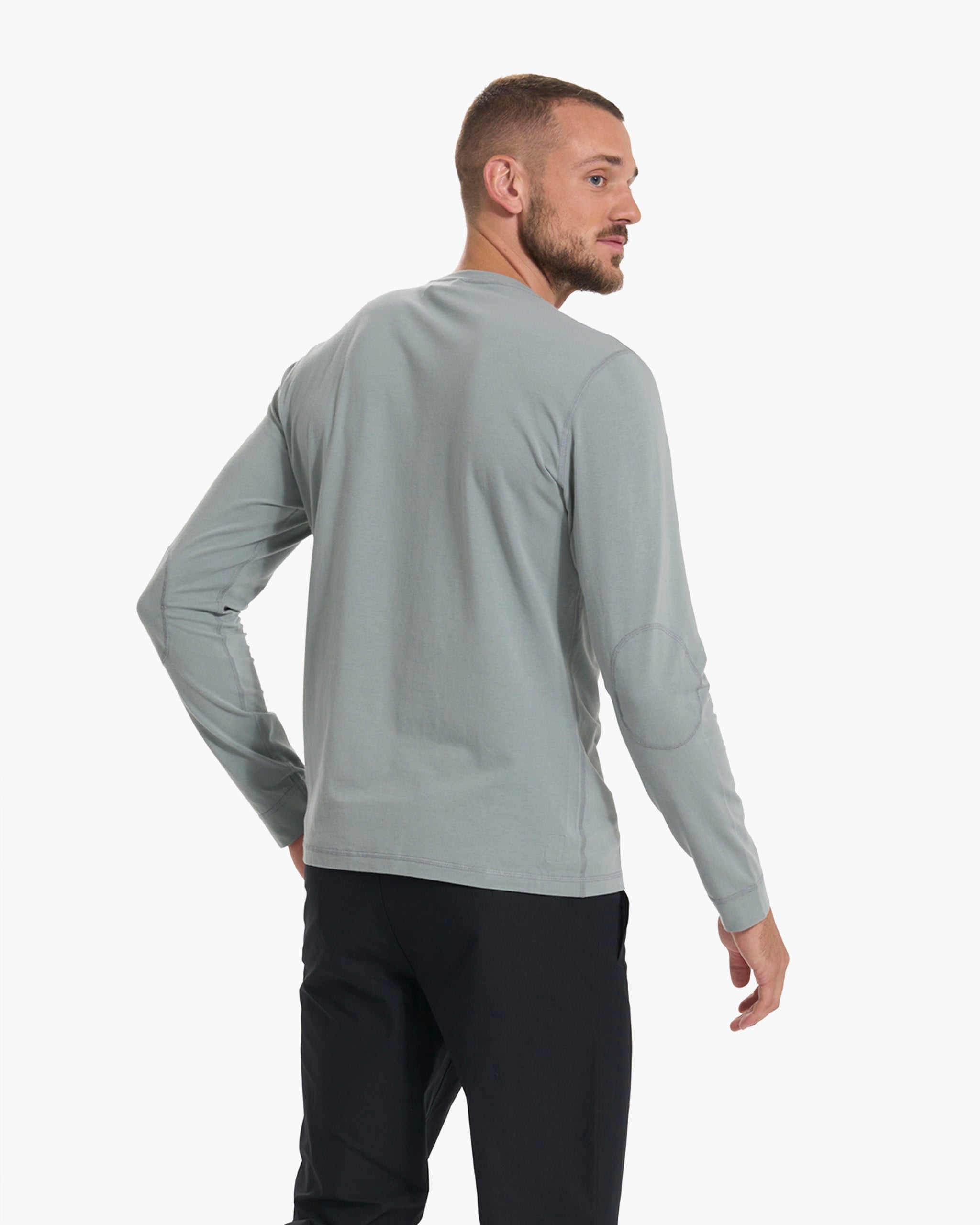 Long Sleeve Ever Henley | Stormy - Image 4