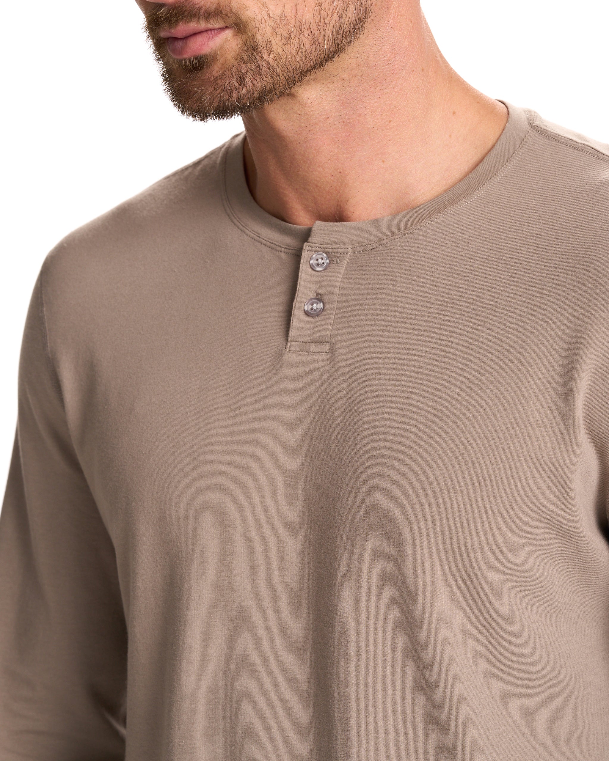 Long-Sleeve Ever Henley | Walnut - Image 2