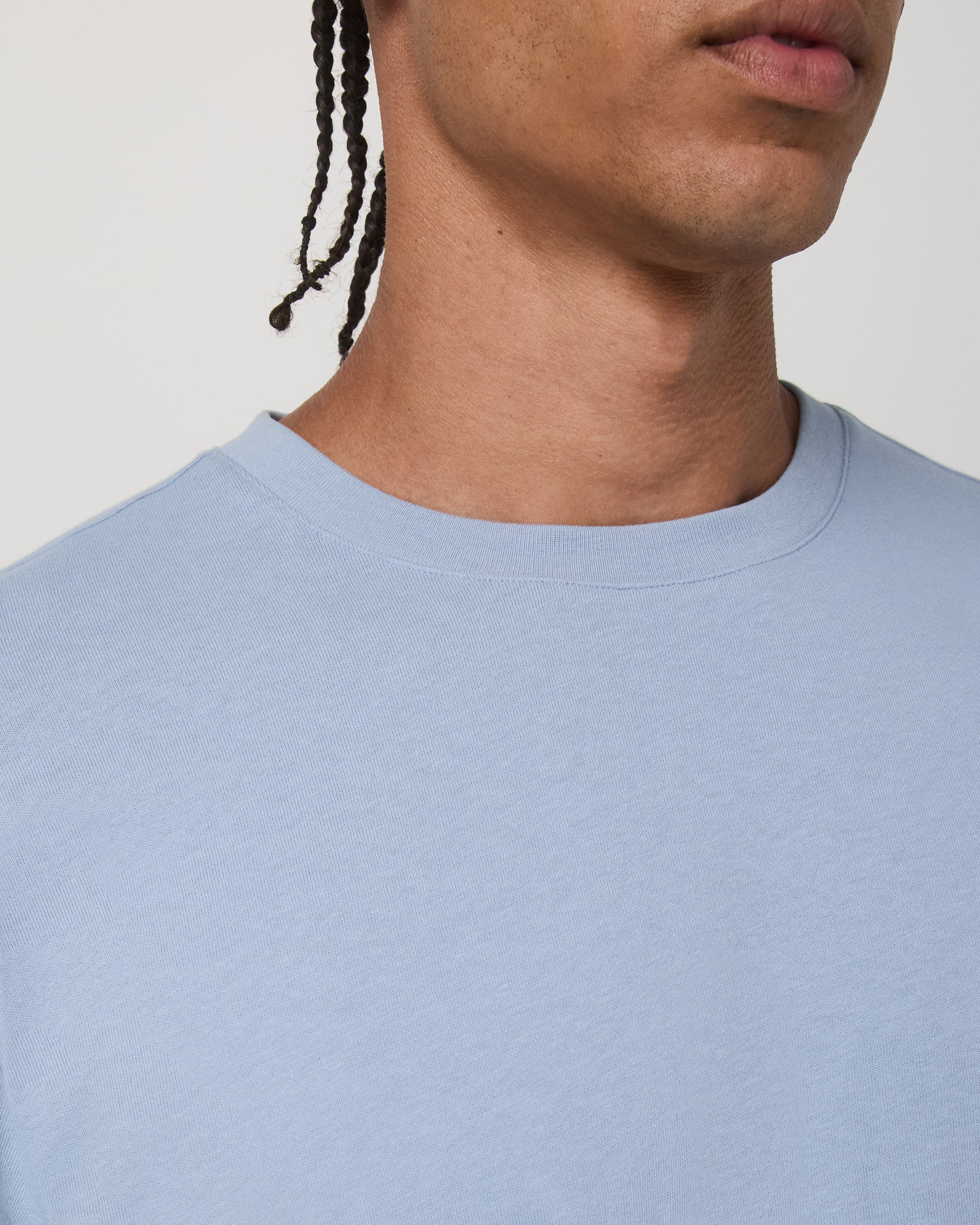 Short Sleeve Vuori Heavyweight Cotton Tee - Relaxed Fit | Blue Dusk - Image 2