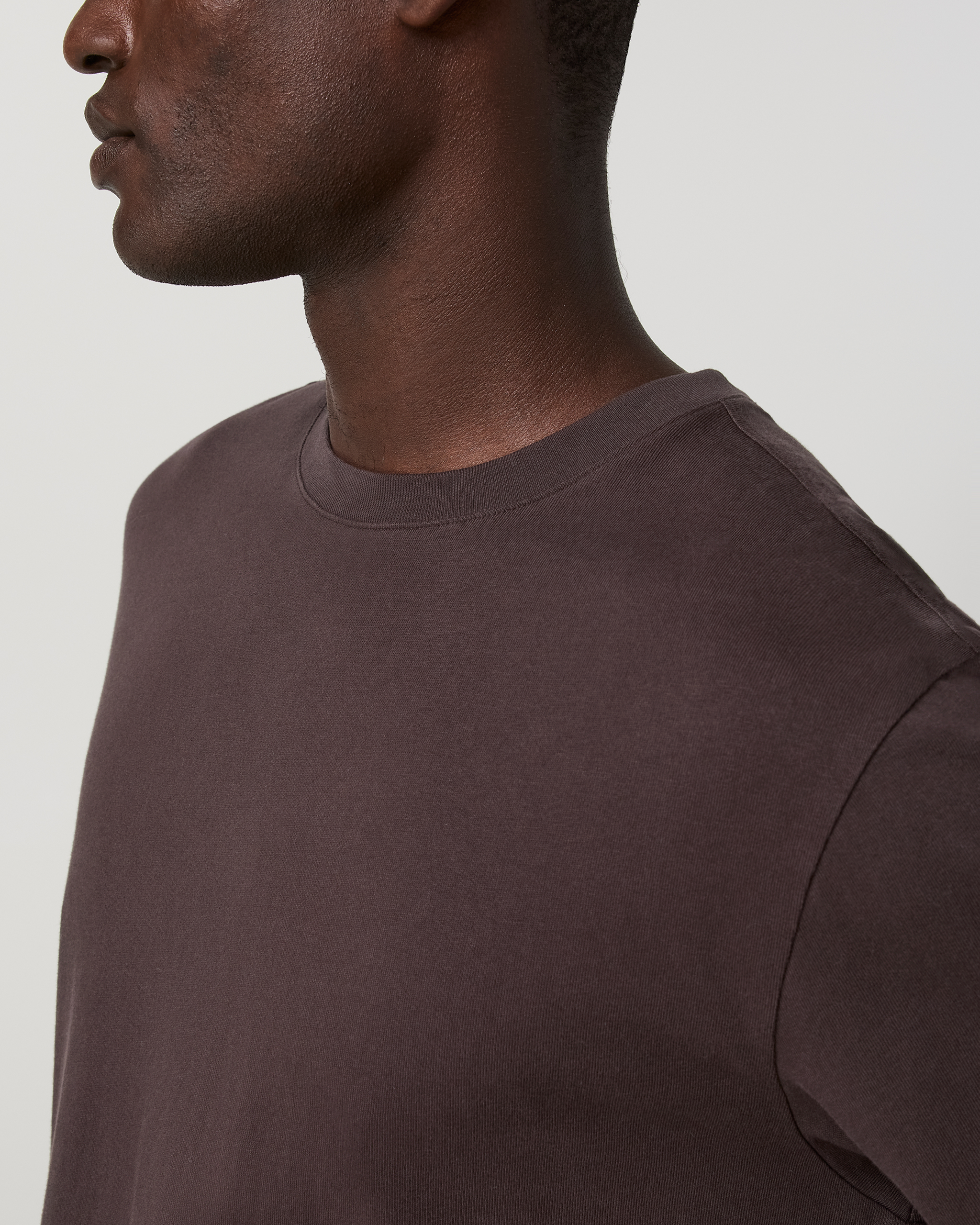 Short Sleeve Vuori Heavyweight Tee - Relaxed Fit | French Roast - Image 2