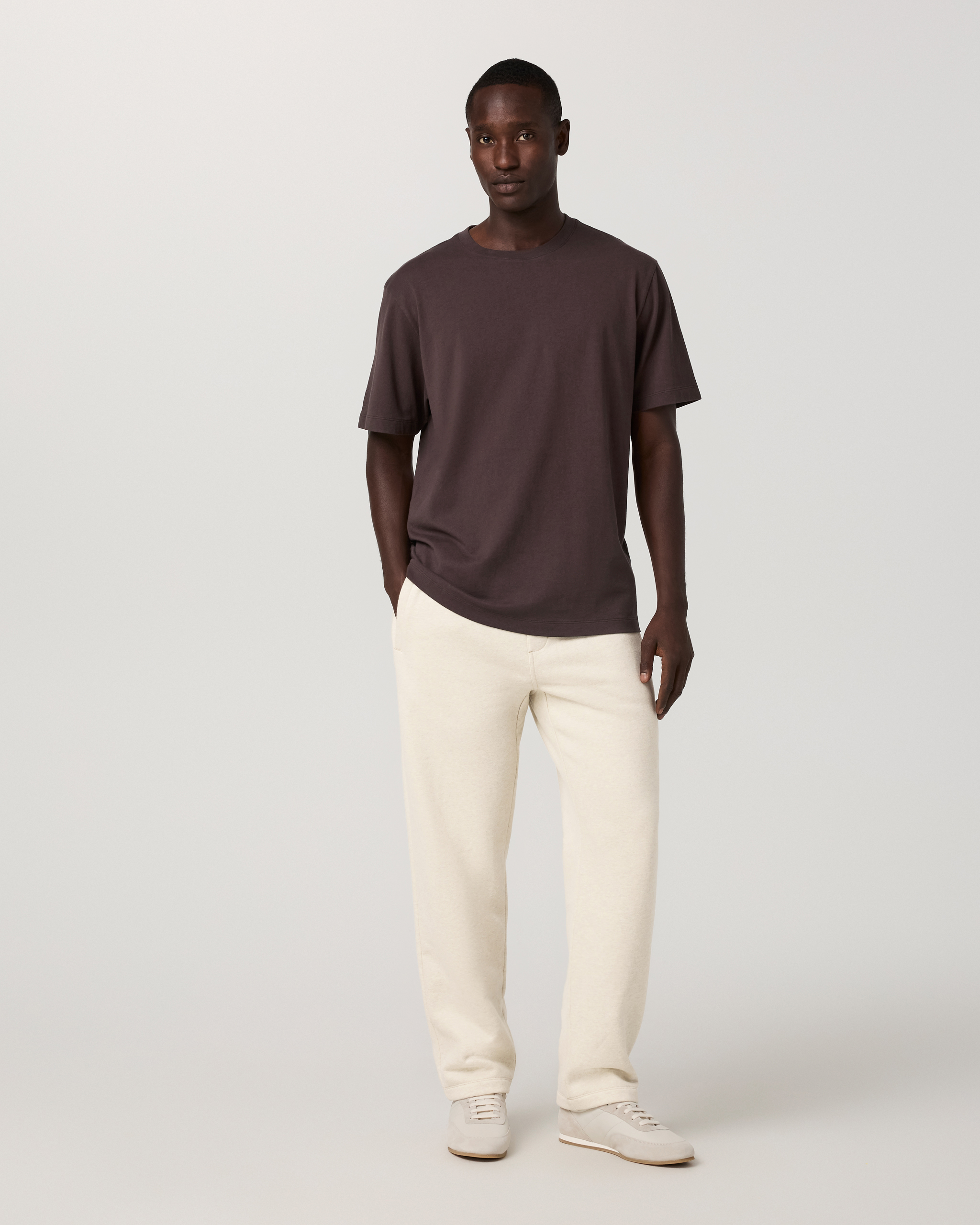 Short Sleeve Vuori Heavyweight Tee - Relaxed Fit | French Roast - Image 3