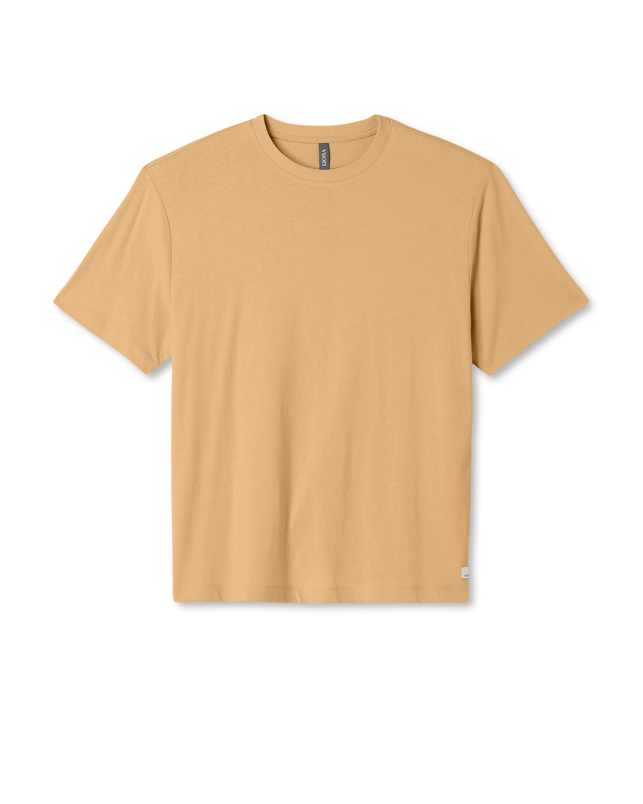 Short Sleeve Vuori Heavyweight Tee - Relaxed Fit | Golden Brown Garment Dye - Image 6