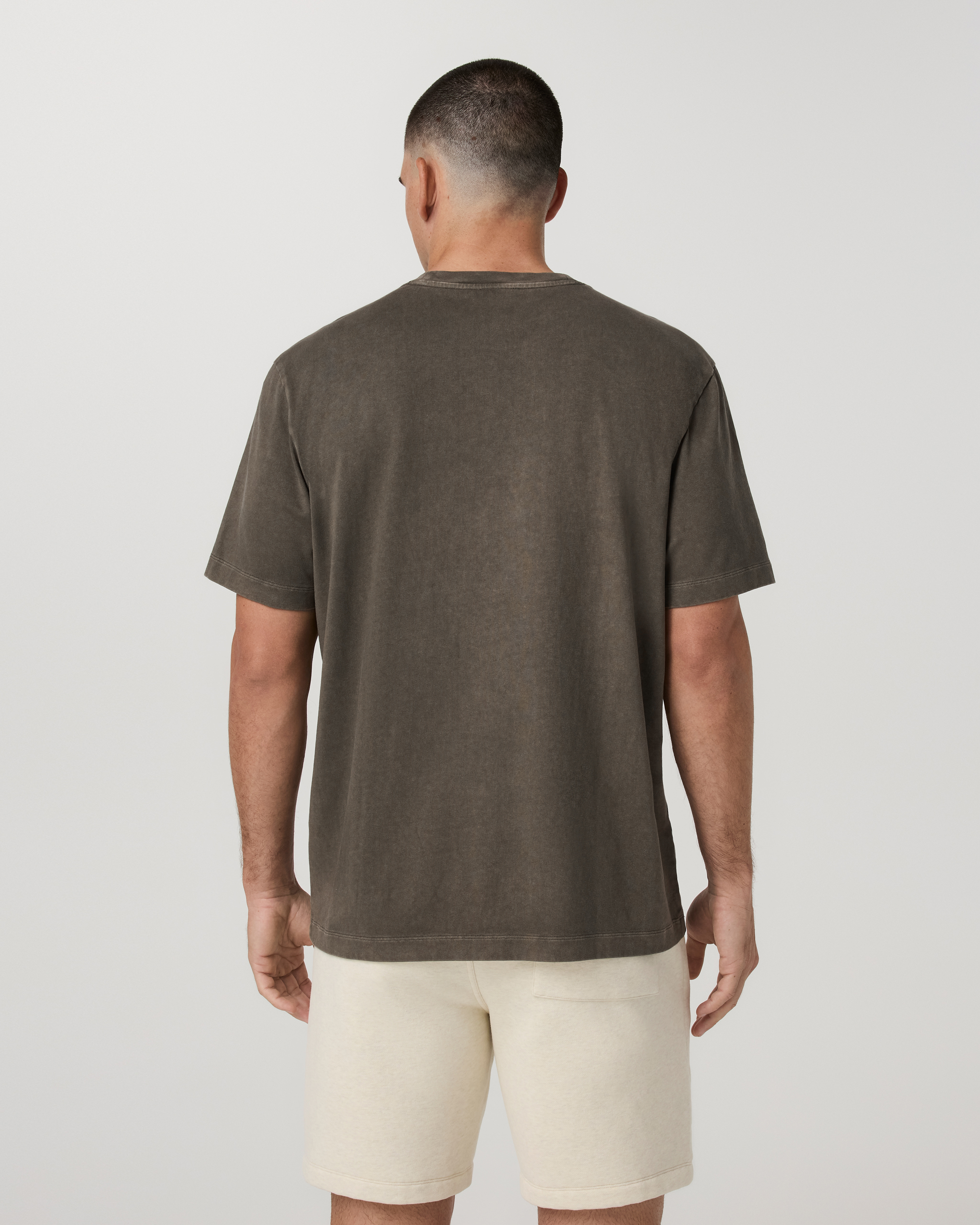 Short Sleeve Vuori Heavyweight Tee - Relaxed Fit | Oregano Garment Dye - Image 4