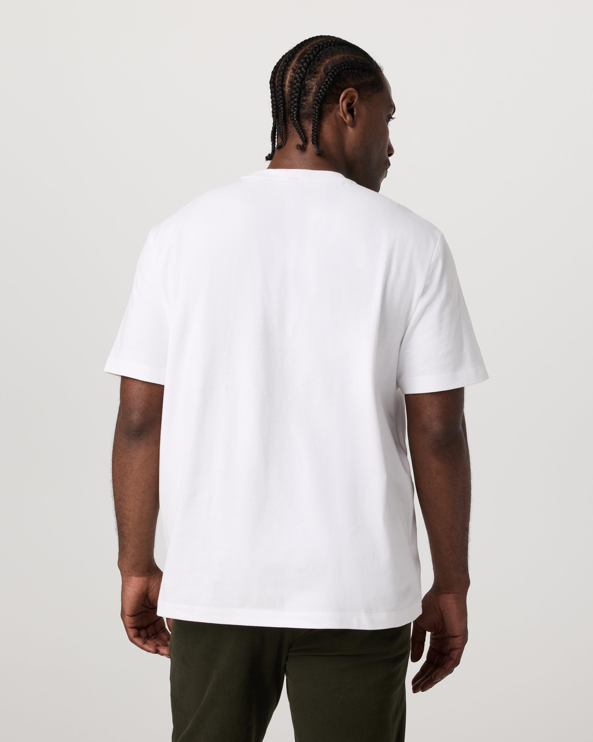 Short Sleeve Vuori Heavyweight Cotton Tee - Relaxed Fit | White - Image 4