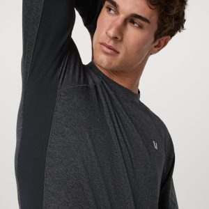 Long Sleeve Ponto Hybrid Baselayer | Charcoal Heather
