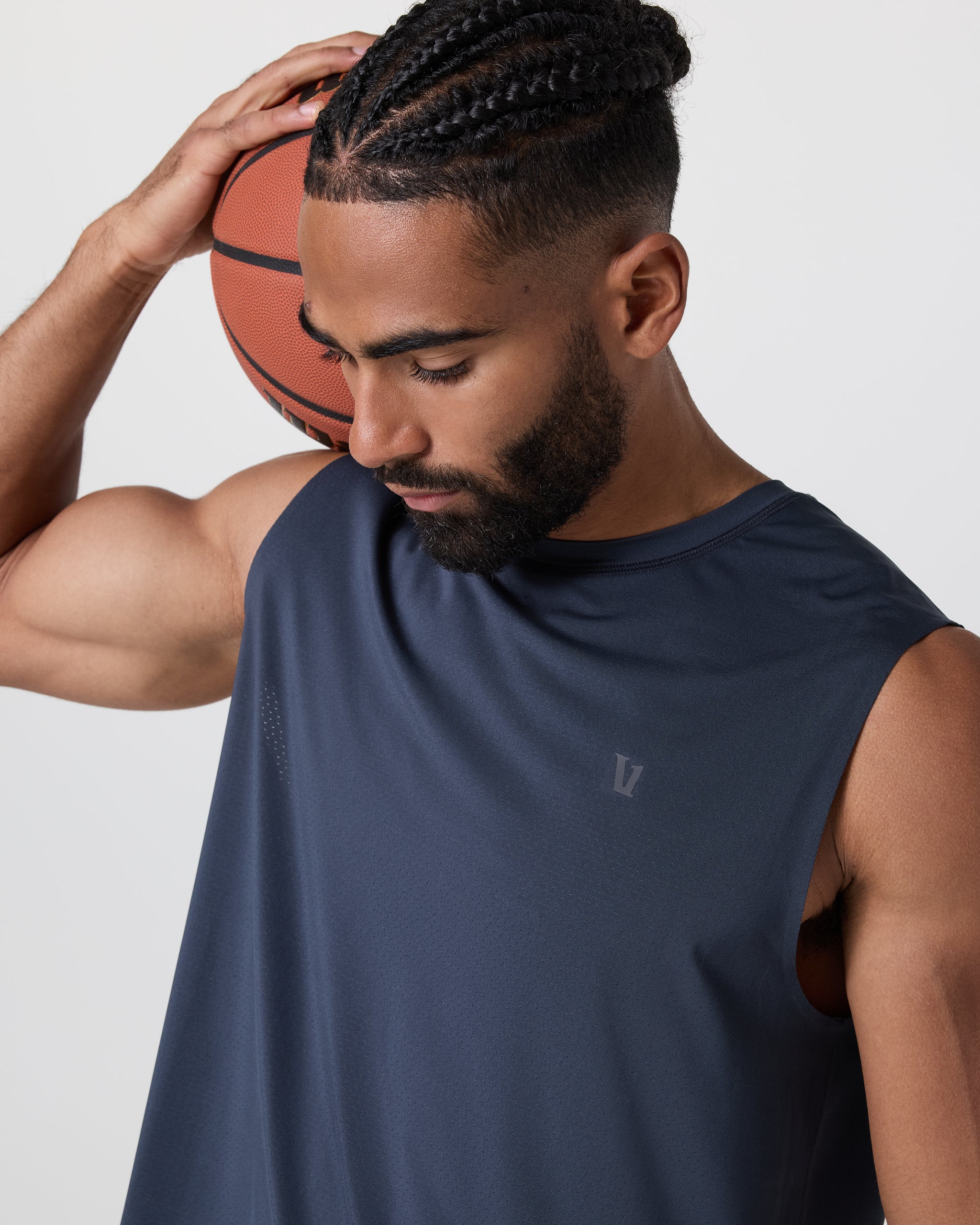 Viewpoint Muscle Tank | Navy - Image 2