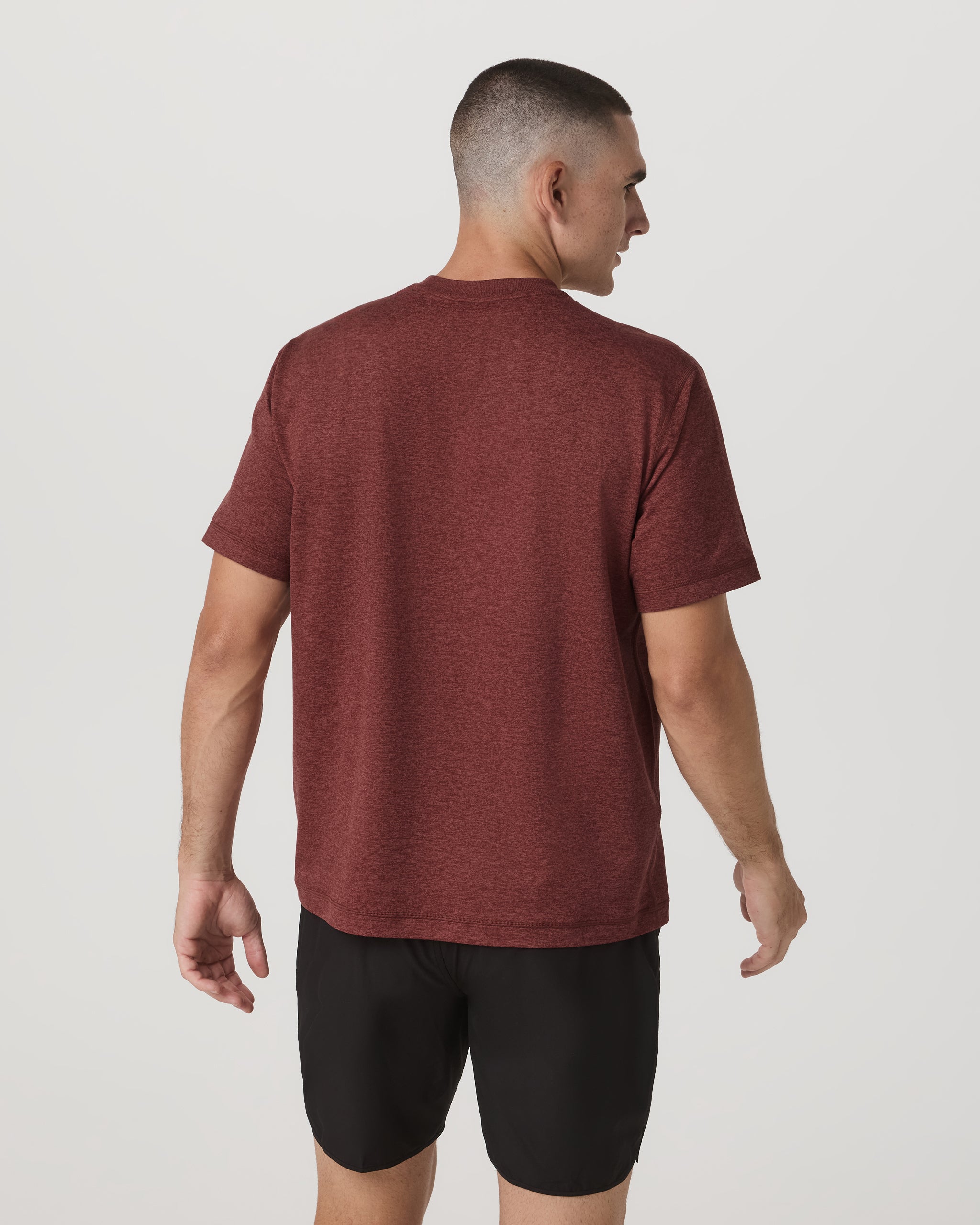 Short Sleeve Ponto Tee - Relaxed Fit | Spiced Apple Heather - Image 4