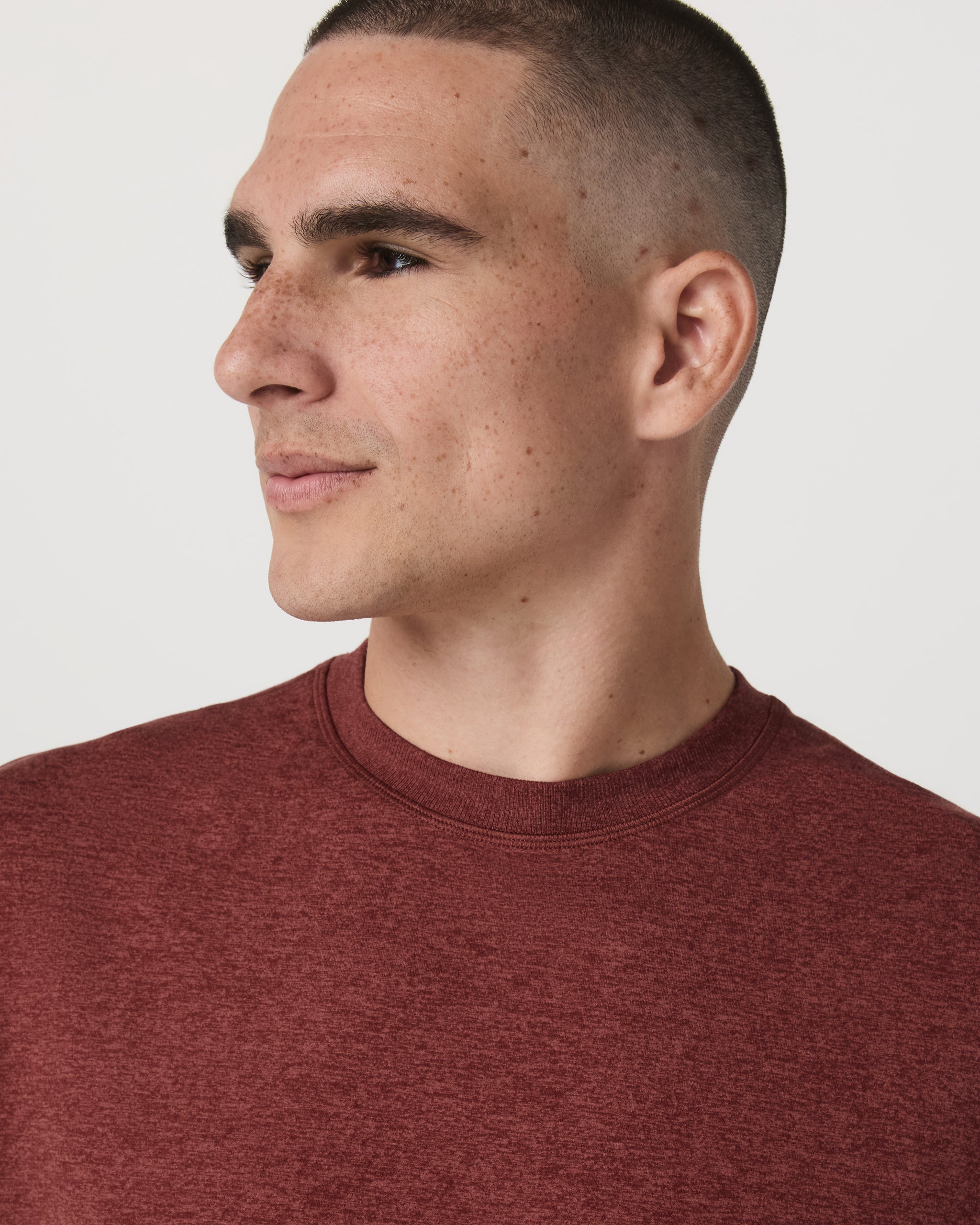 Short Sleeve Ponto Tee - Relaxed Fit | Spiced Apple Heather - Image 2