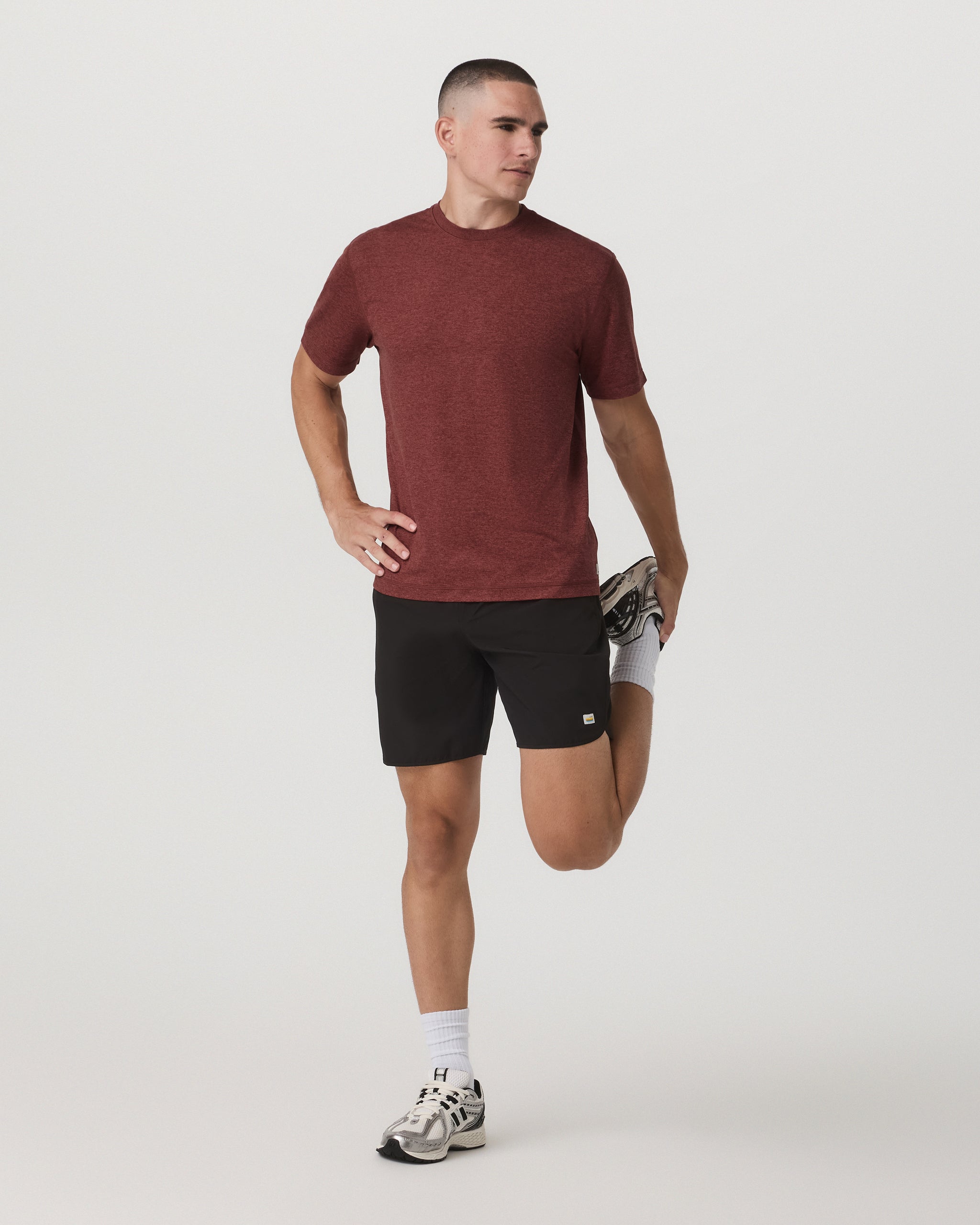 Short Sleeve Ponto Tee - Relaxed Fit | Spiced Apple Heather - Image 3