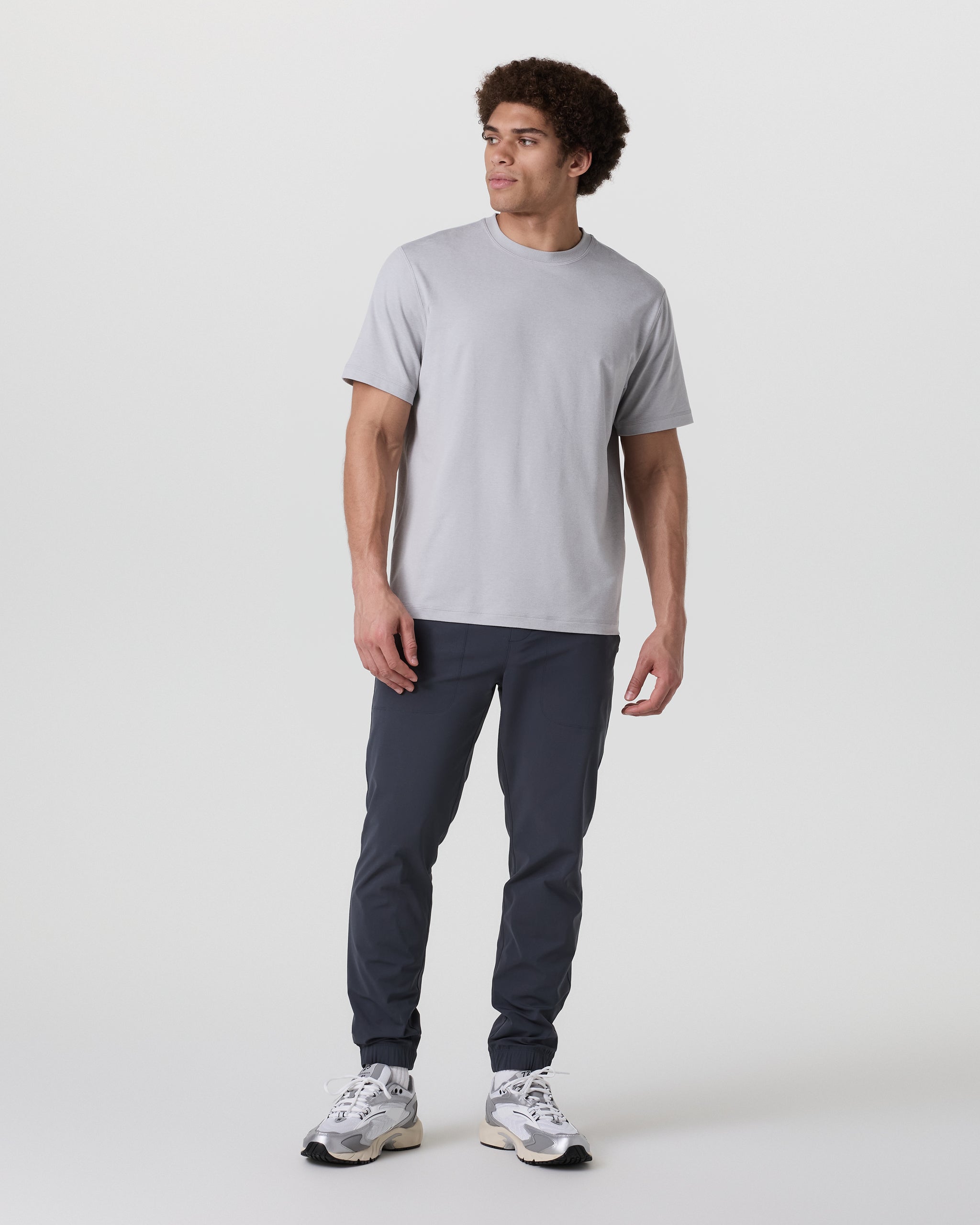 Short Sleeve Ponto Tee - Relaxed Fit | Frost Grey Heather - Image 3