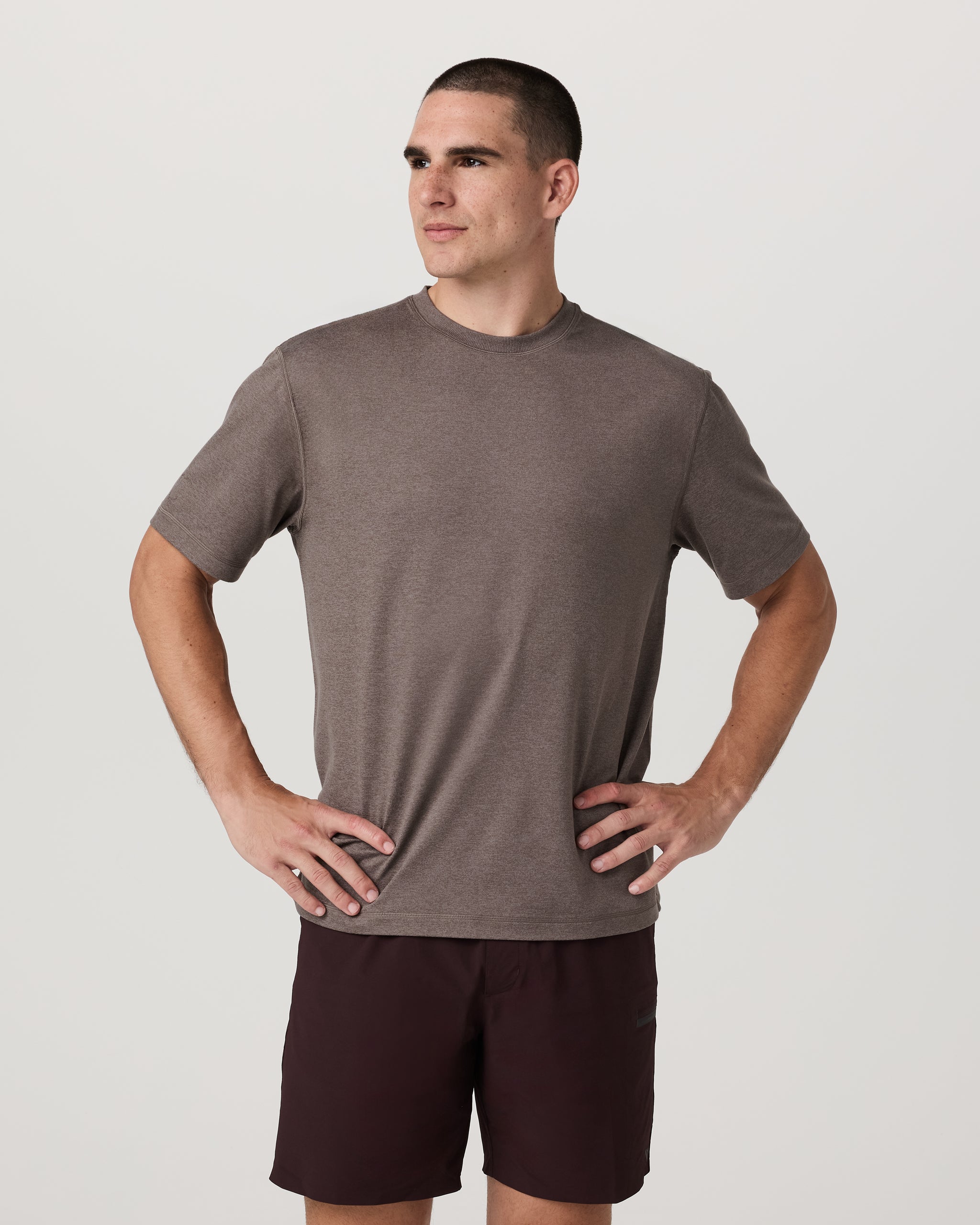 Short Sleeve Ponto Tee - Relaxed Fit | Huckleberry Heather - Image 5