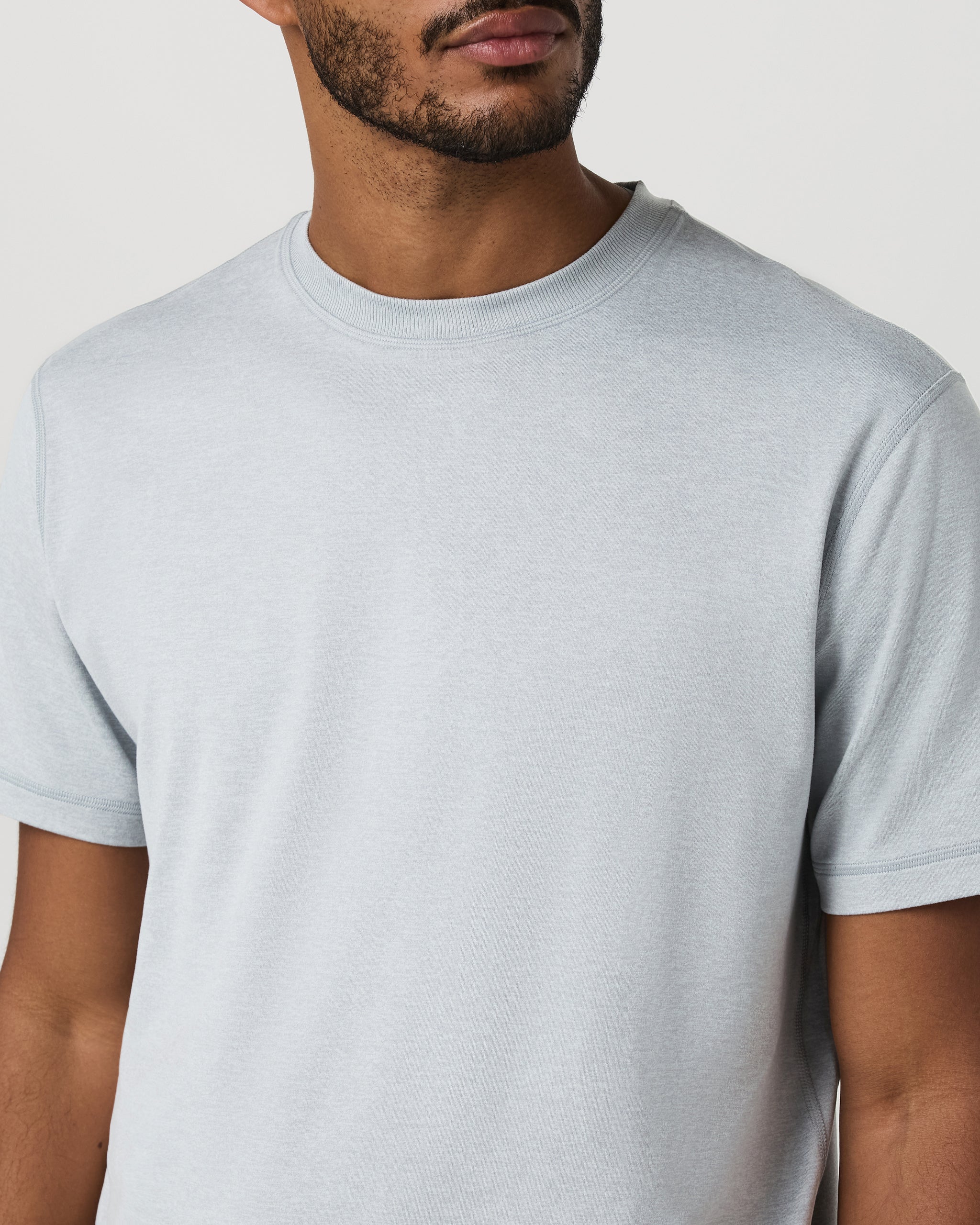 Short Sleeve Ponto Tee - Relaxed Fit | Harbor Grey Heather - Image 2