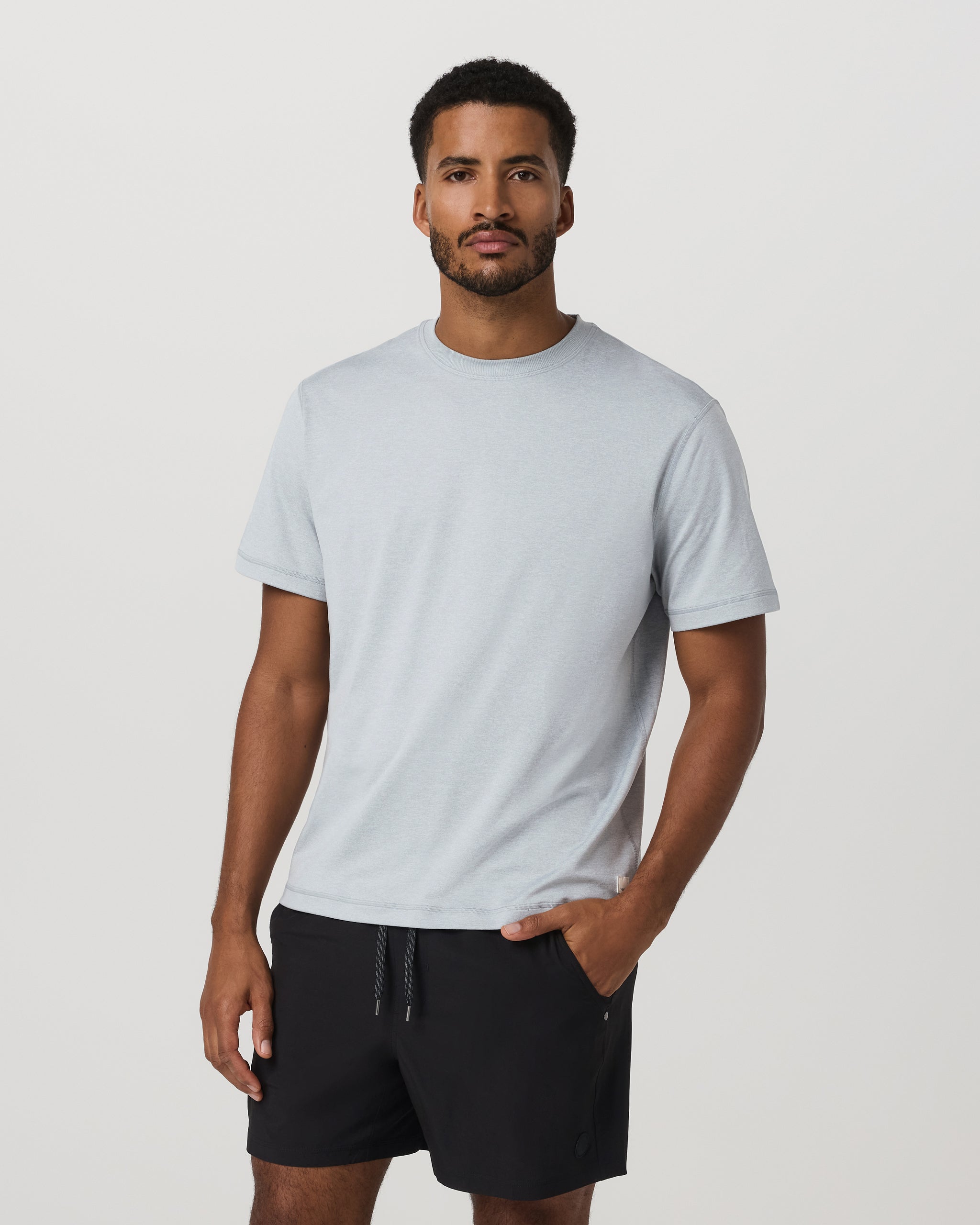Short Sleeve Ponto Tee - Relaxed Fit | Harbor Grey Heather