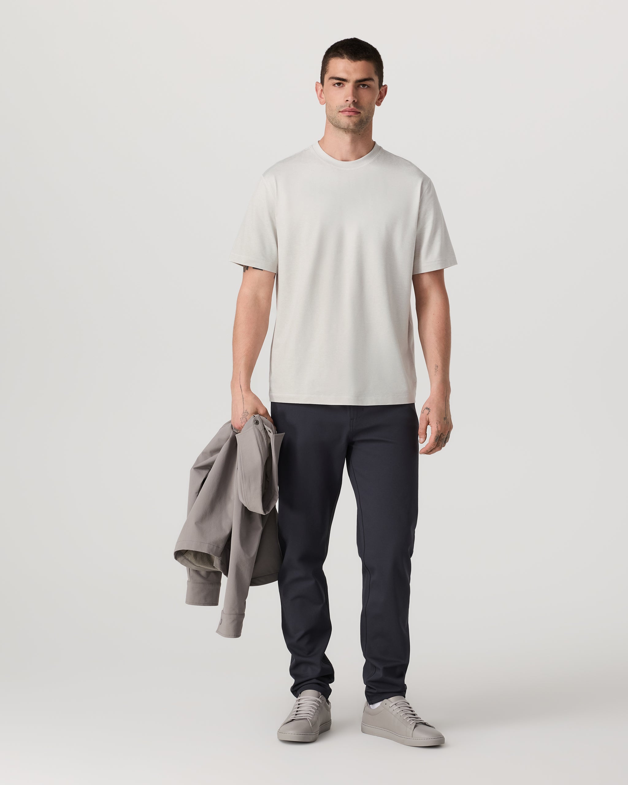 Short Sleeve Ponto Tee - Relaxed Fit | Salt Heather - Image 4