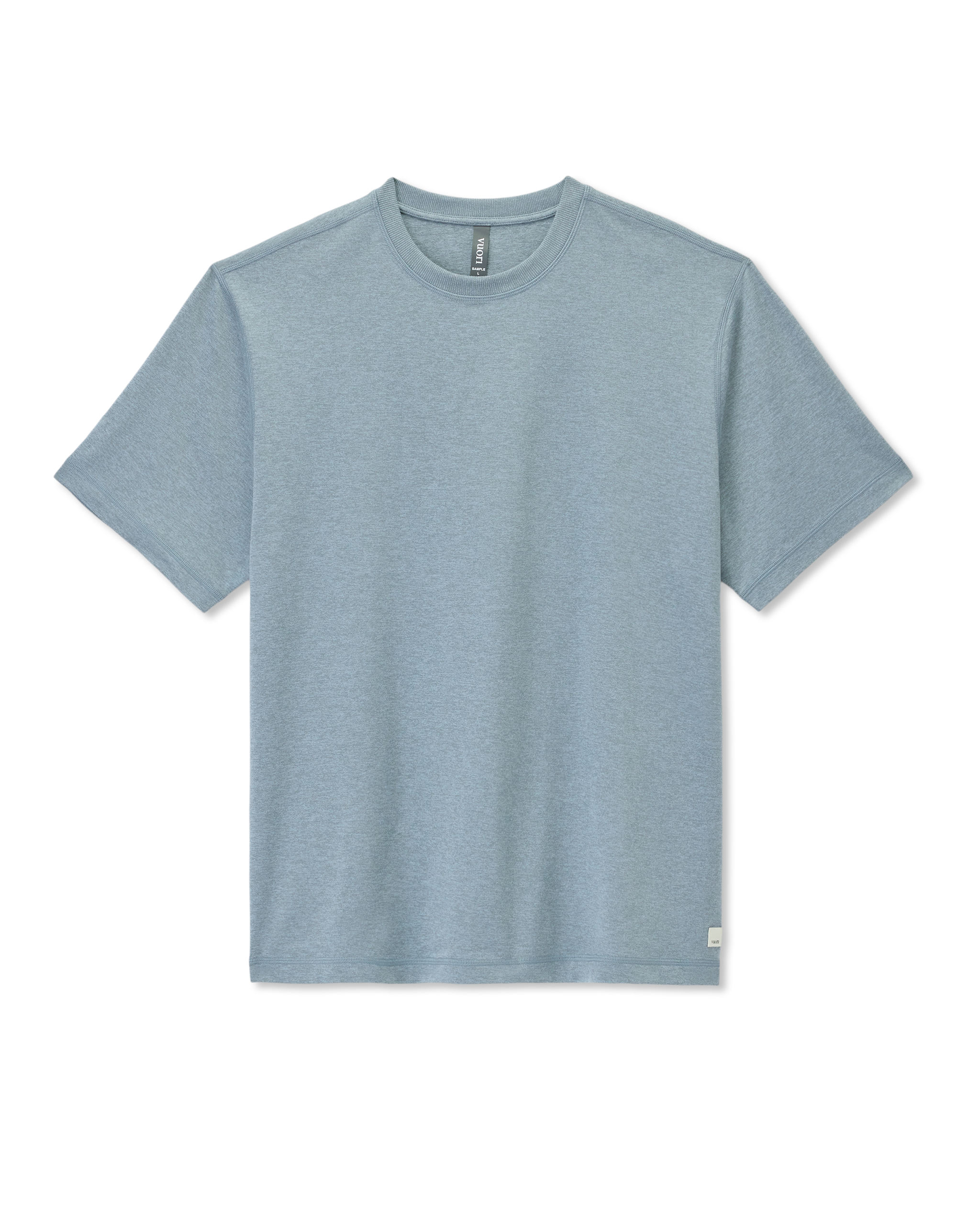 Short Sleeve Ponto Tee - Relaxed Fit | Dusty Blue Heather - Image 6