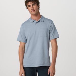 Short Sleeve Ponto Performance Polo | Blue Dusk Heather