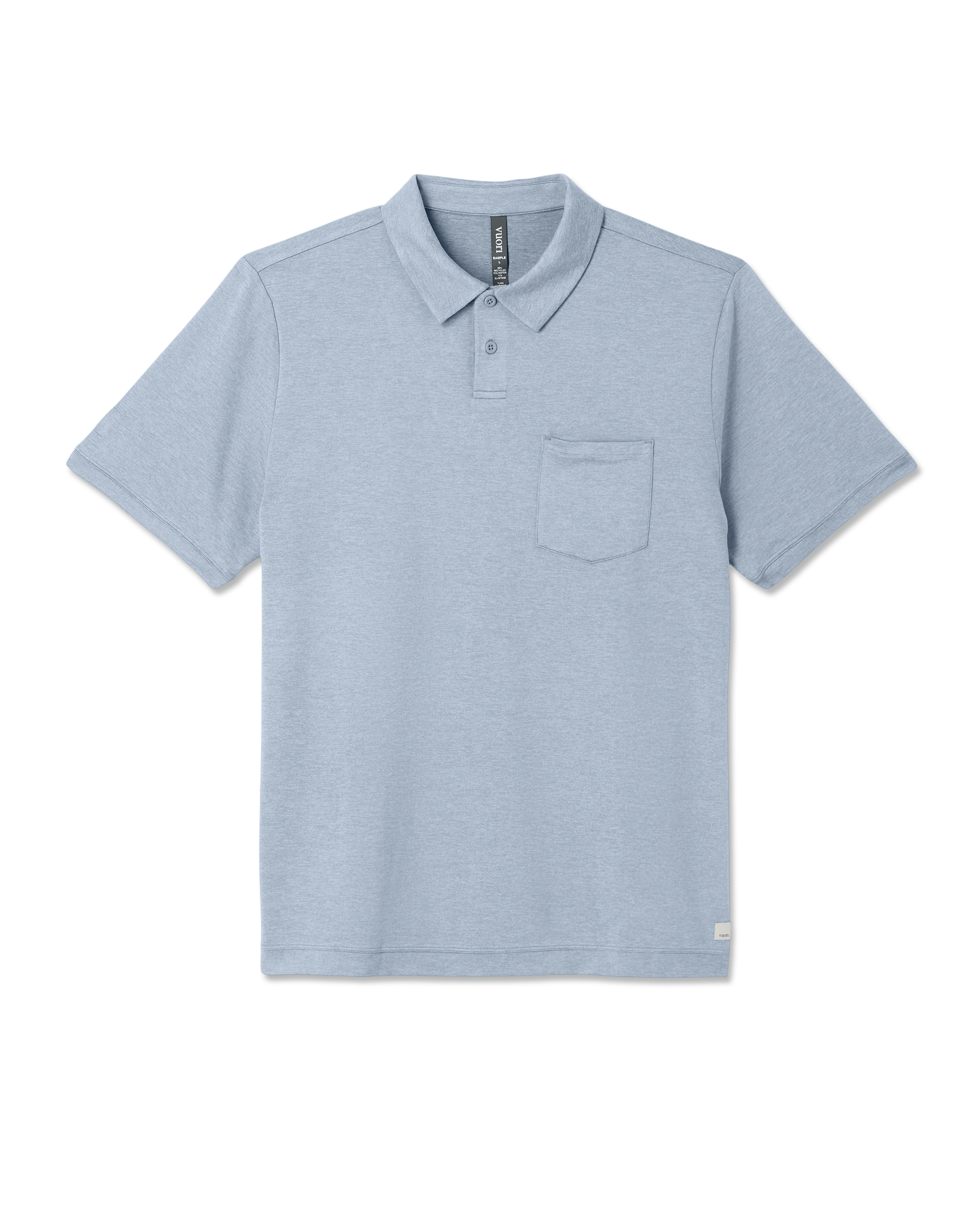 Short Sleeve Ponto Performance Polo | Blue Dusk Heather - Image 6
