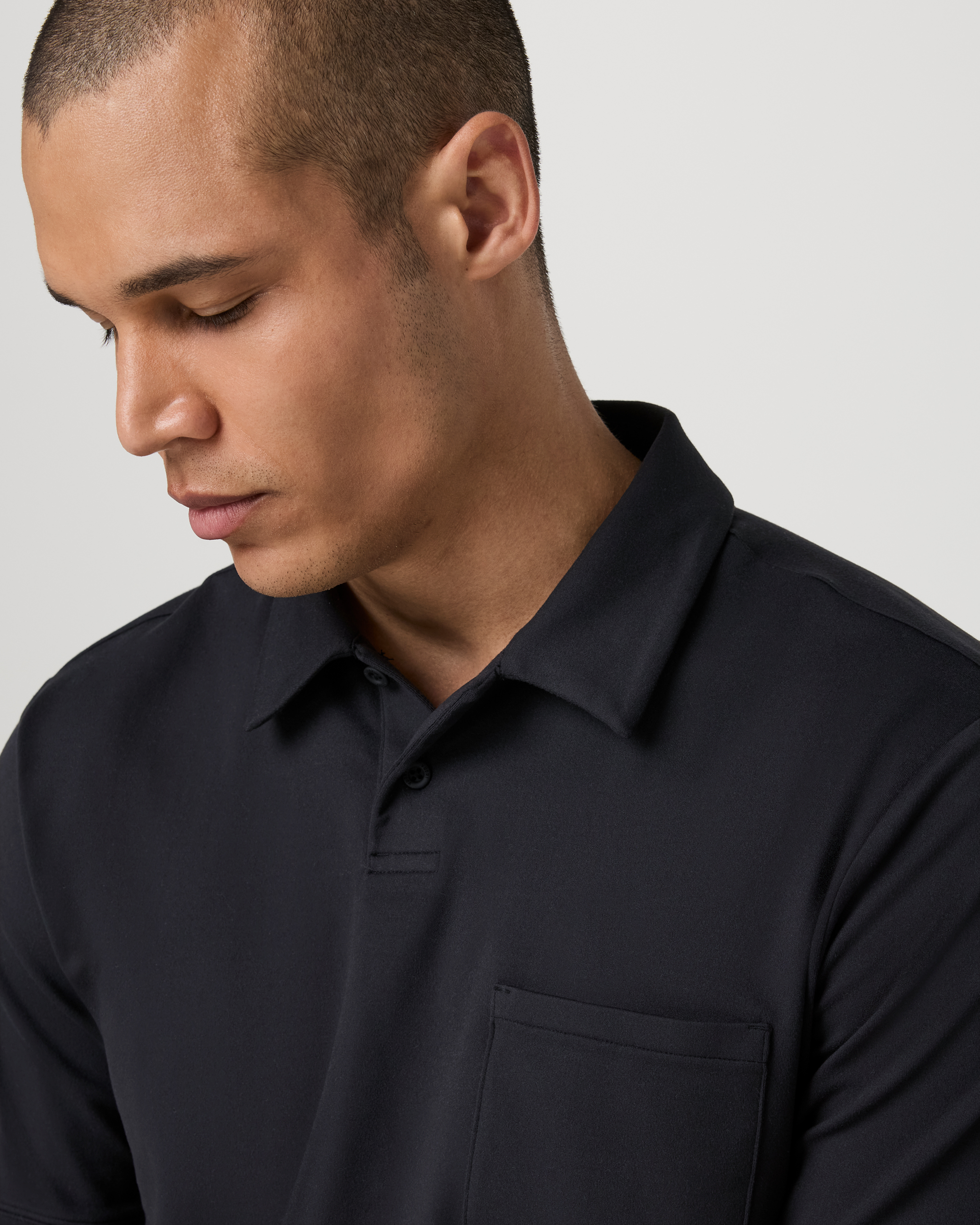 Short Sleeve Ponto Performance Polo | Black - Image 5