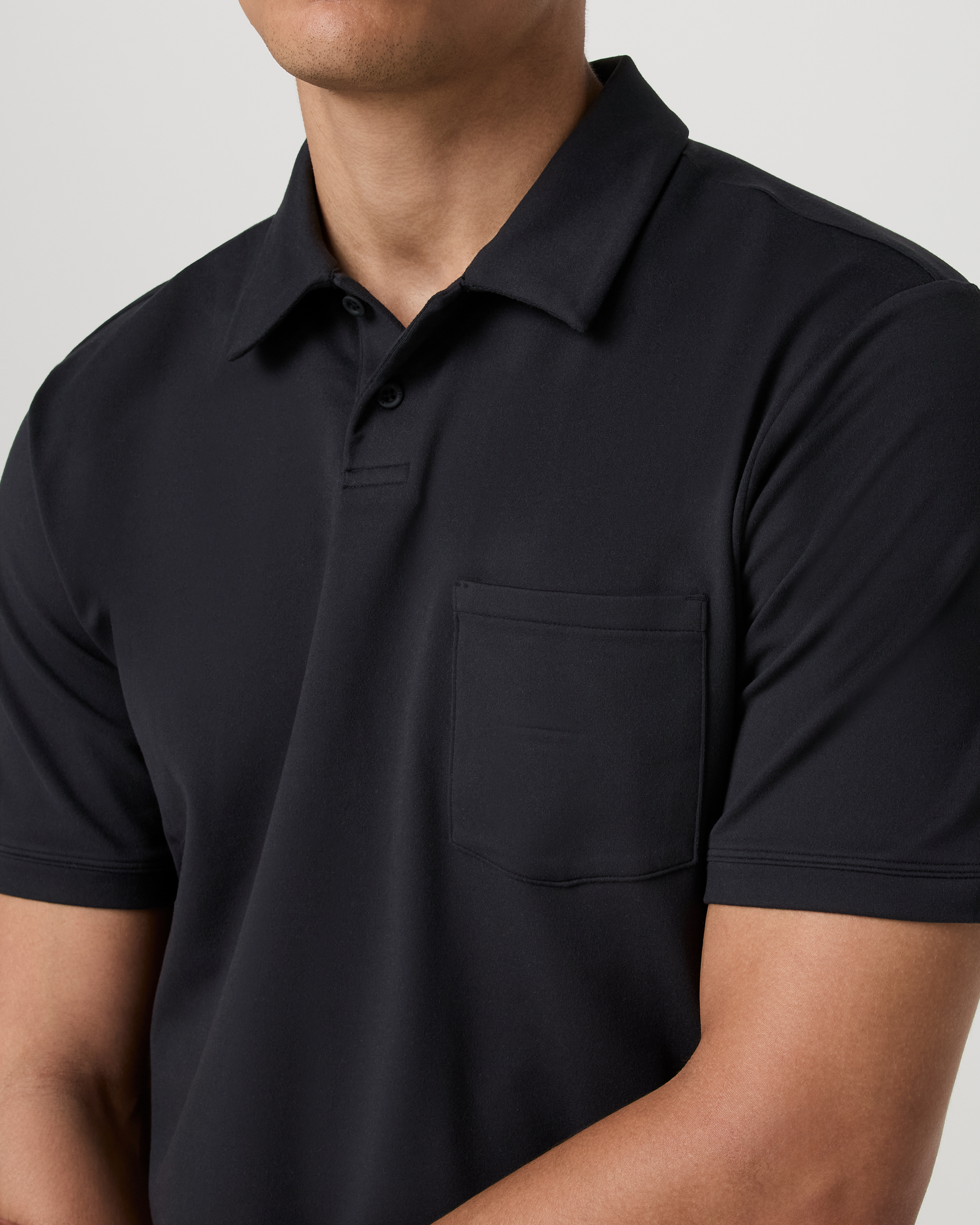 Short Sleeve Ponto Performance Polo | Black - Image 2