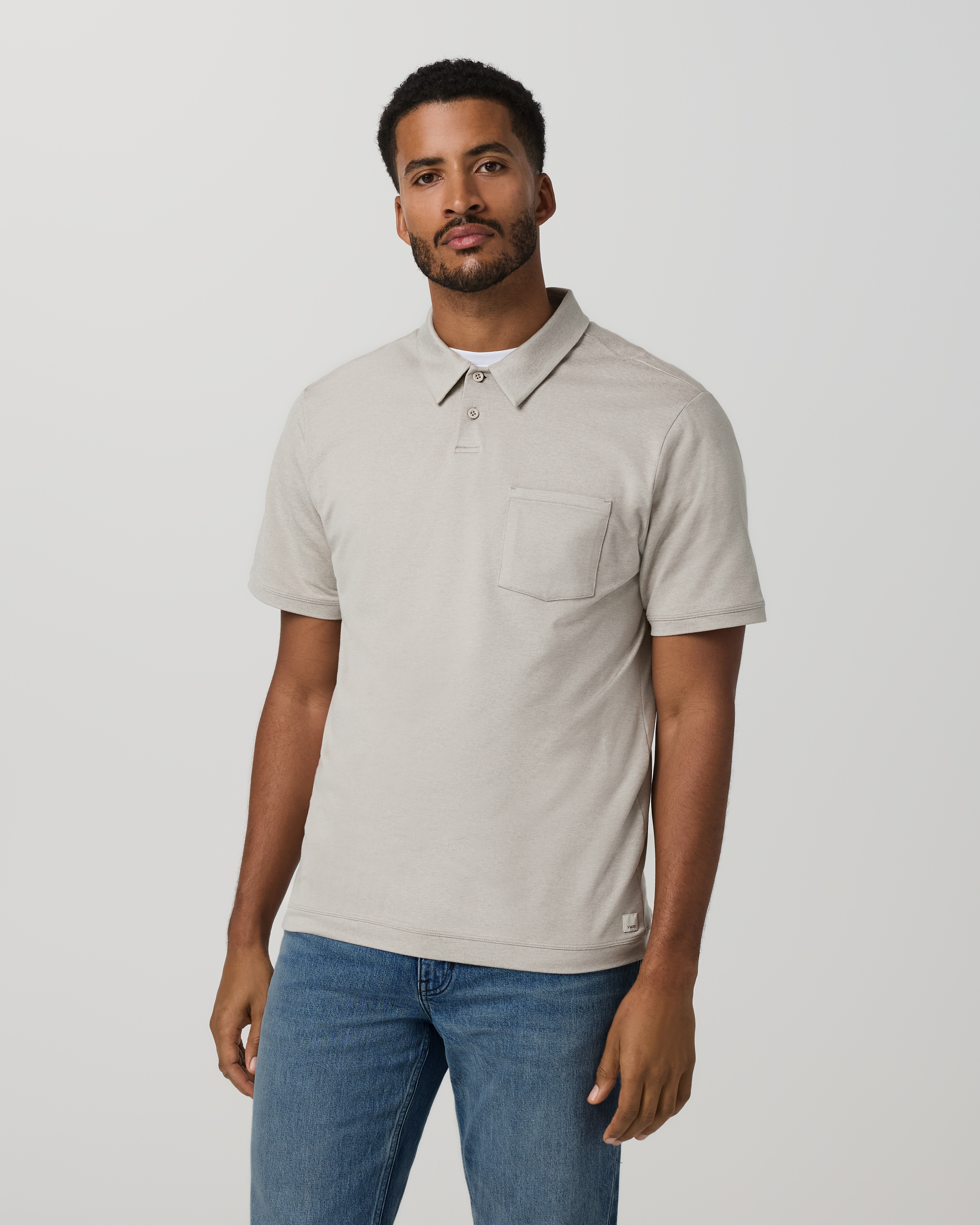Short Sleeve Ponto Performance Polo | Dark Salt Heather
