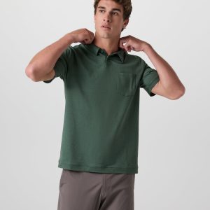 Short Sleeve Ponto Performance Polo | Marsh Heather