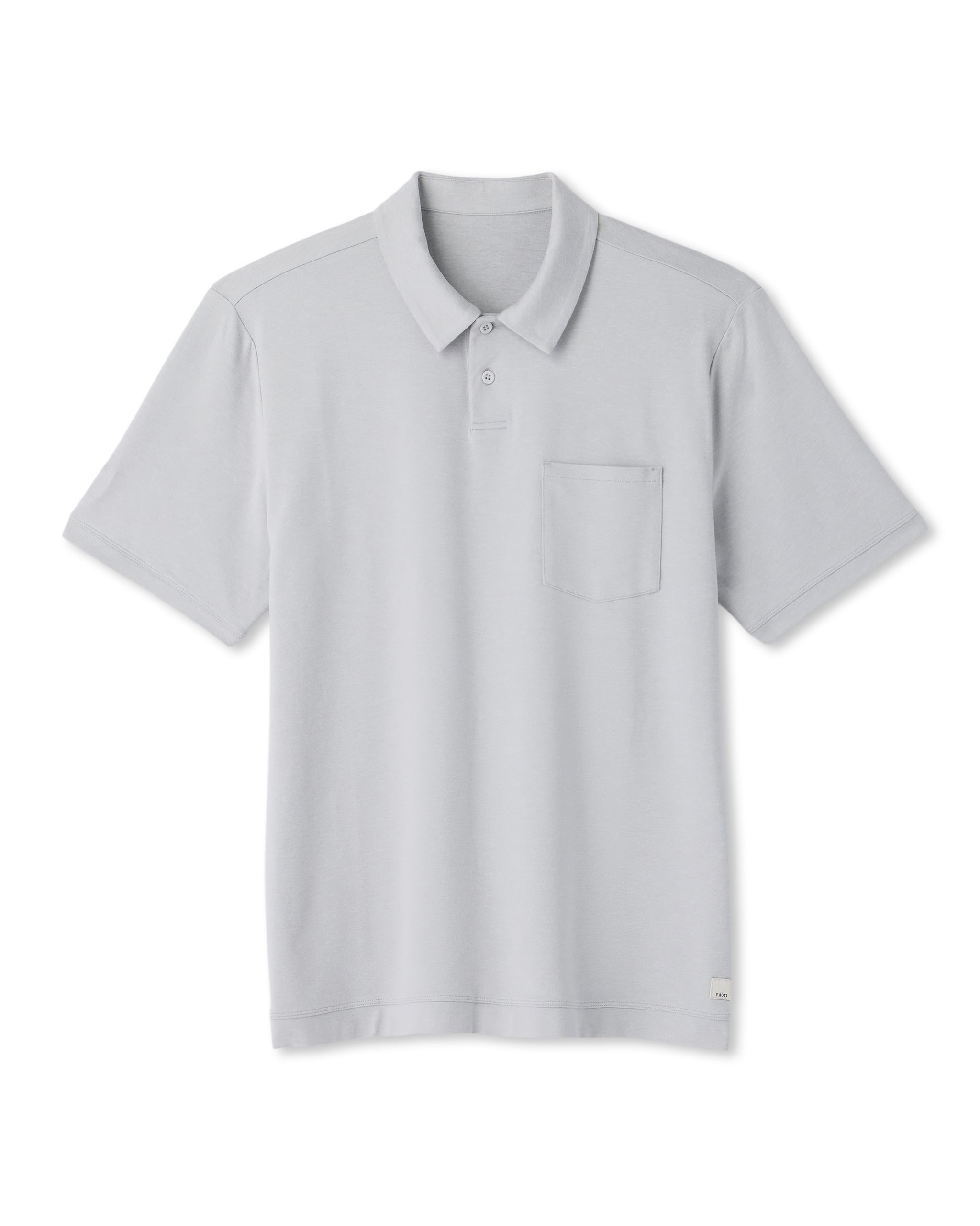 Short Sleeve Ponto Performance Polo | Frost Grey Heather - Image 6
