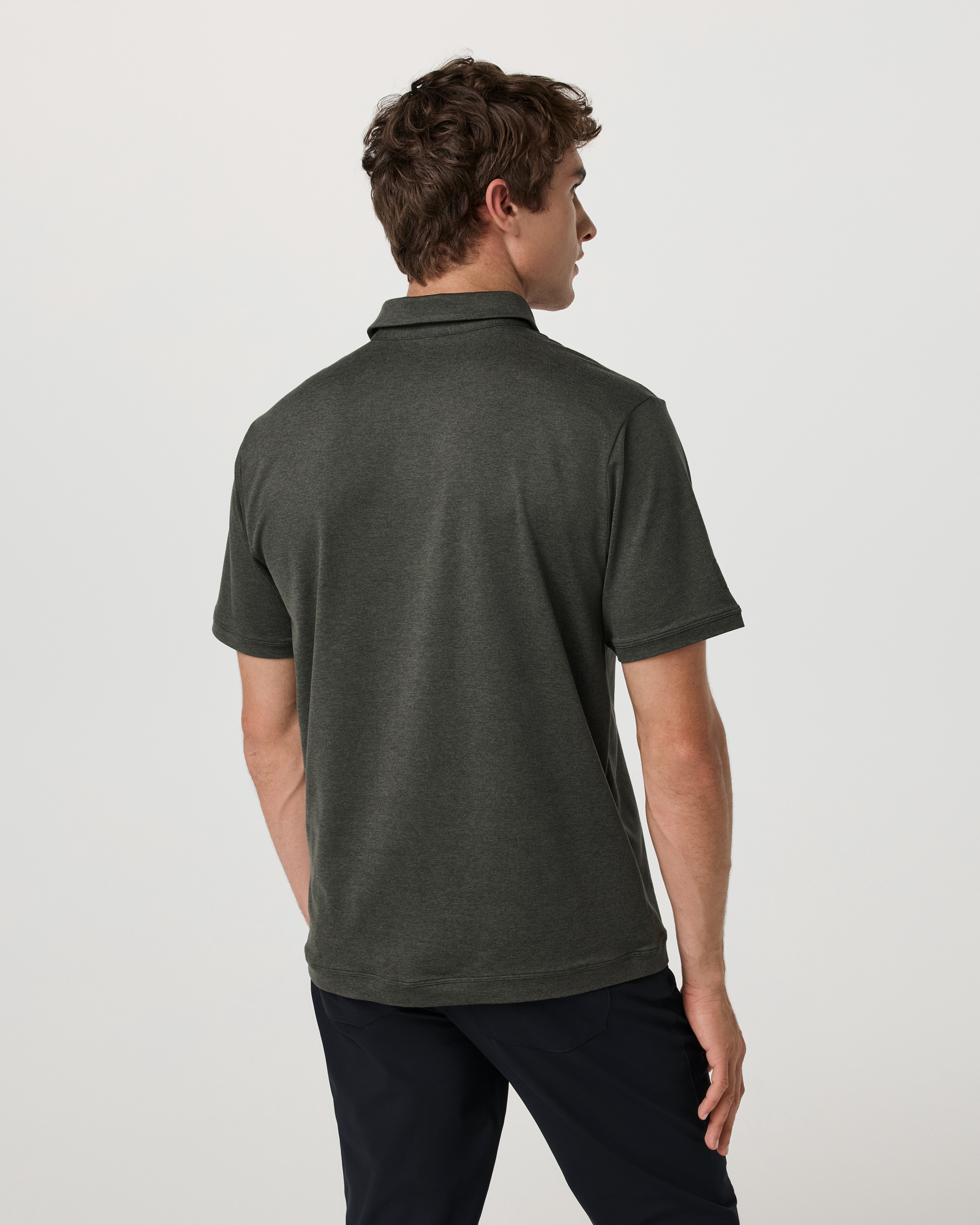 Short Sleeve Ponto Performance Polo | Army Heather - Image 5