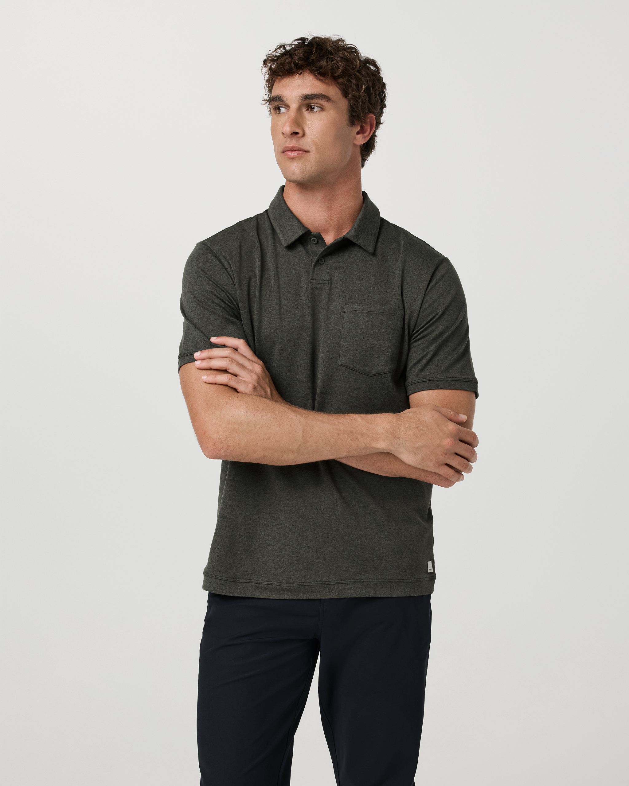 Short Sleeve Ponto Performance Polo | Army Heather - Image 4